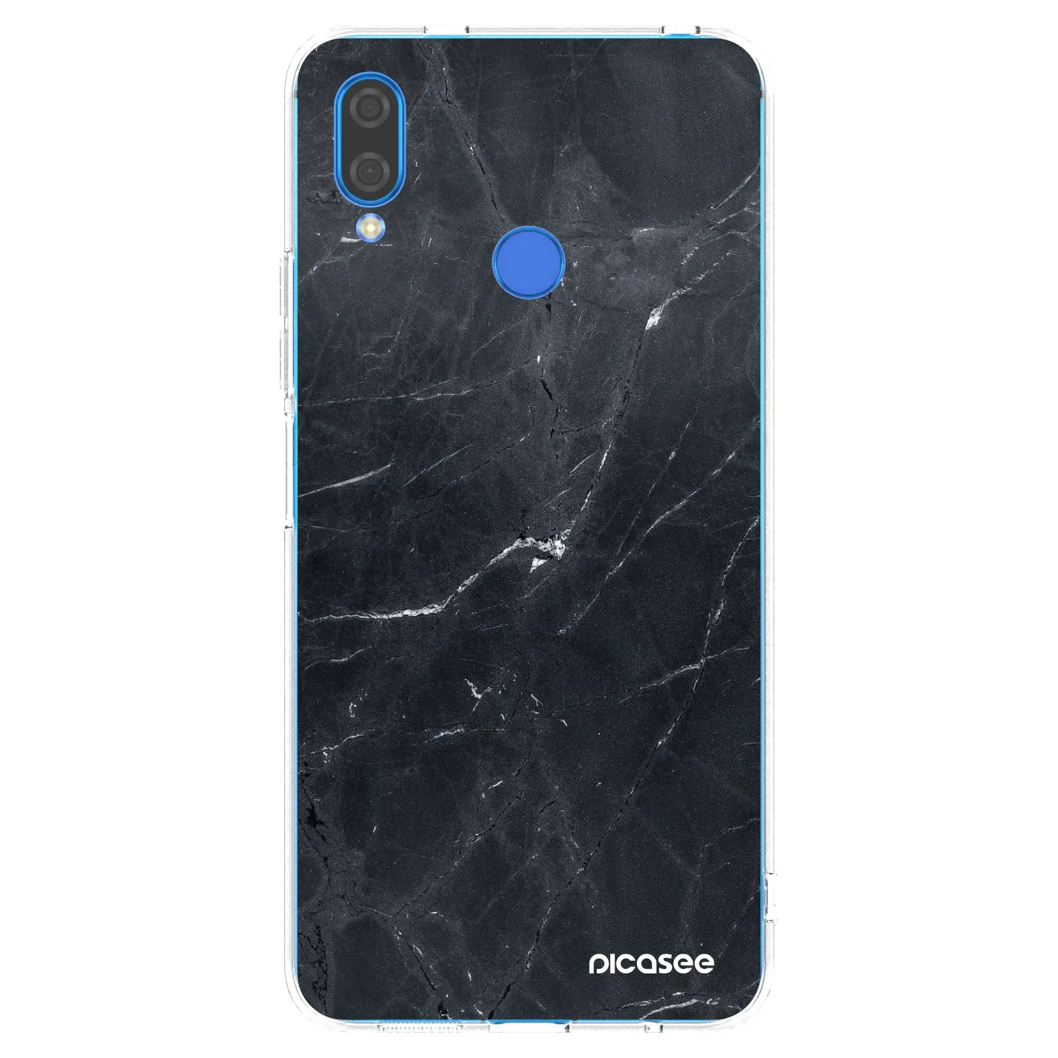 Picasee átlátszó szilikon tok az alábbi mobiltelefonokra Huawei Nova 3i - Black marble