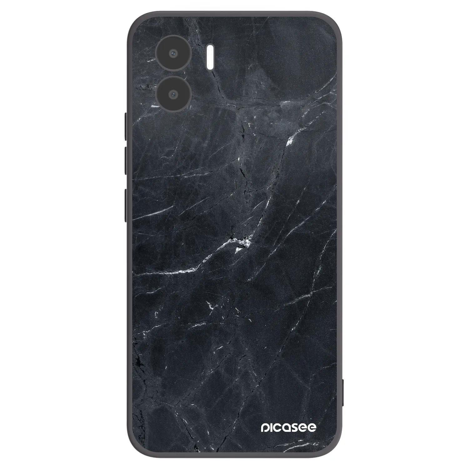Picasee fekete szilikon tok az alábbi mobiltelefonokra Xiaomi Redmi A2 - Black marble