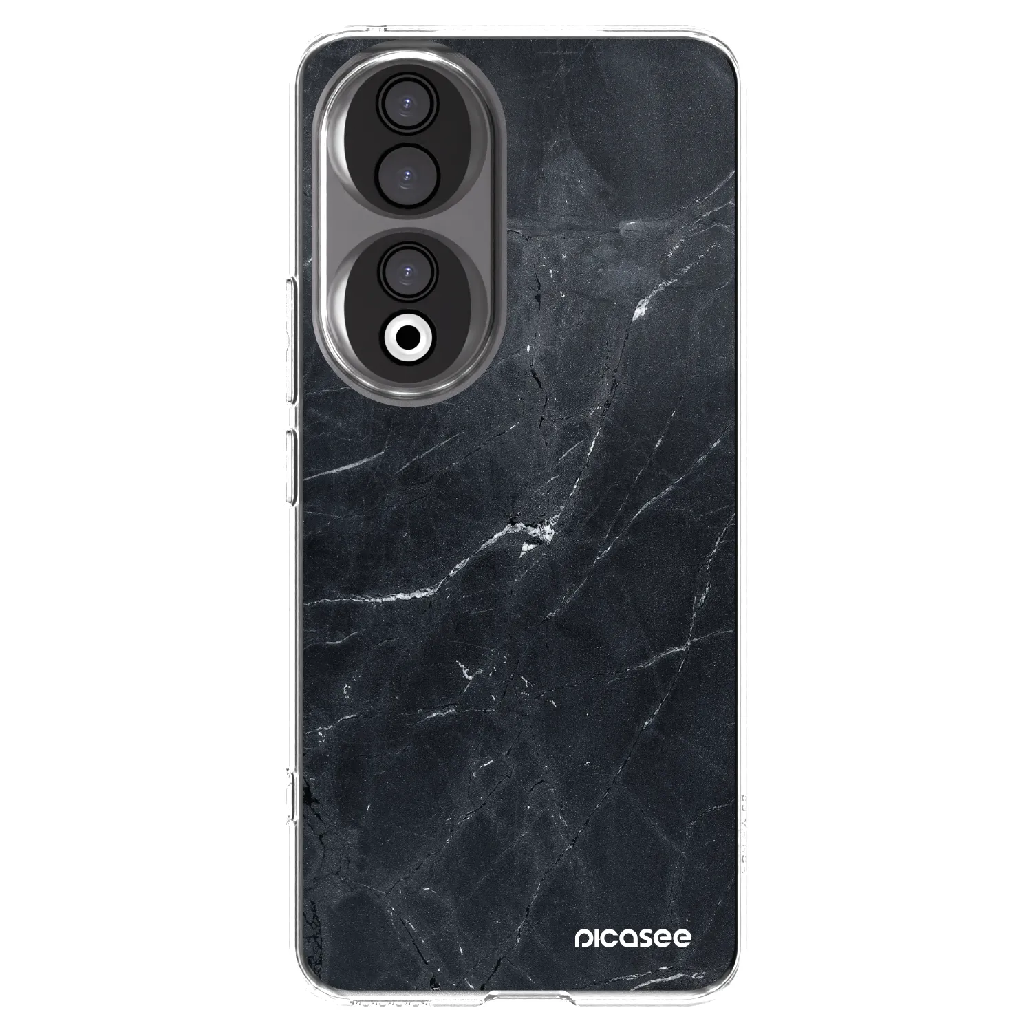 Picasee átlátszó szilikon tok az alábbi mobiltelefonokra Honor 90 5G - Black marble