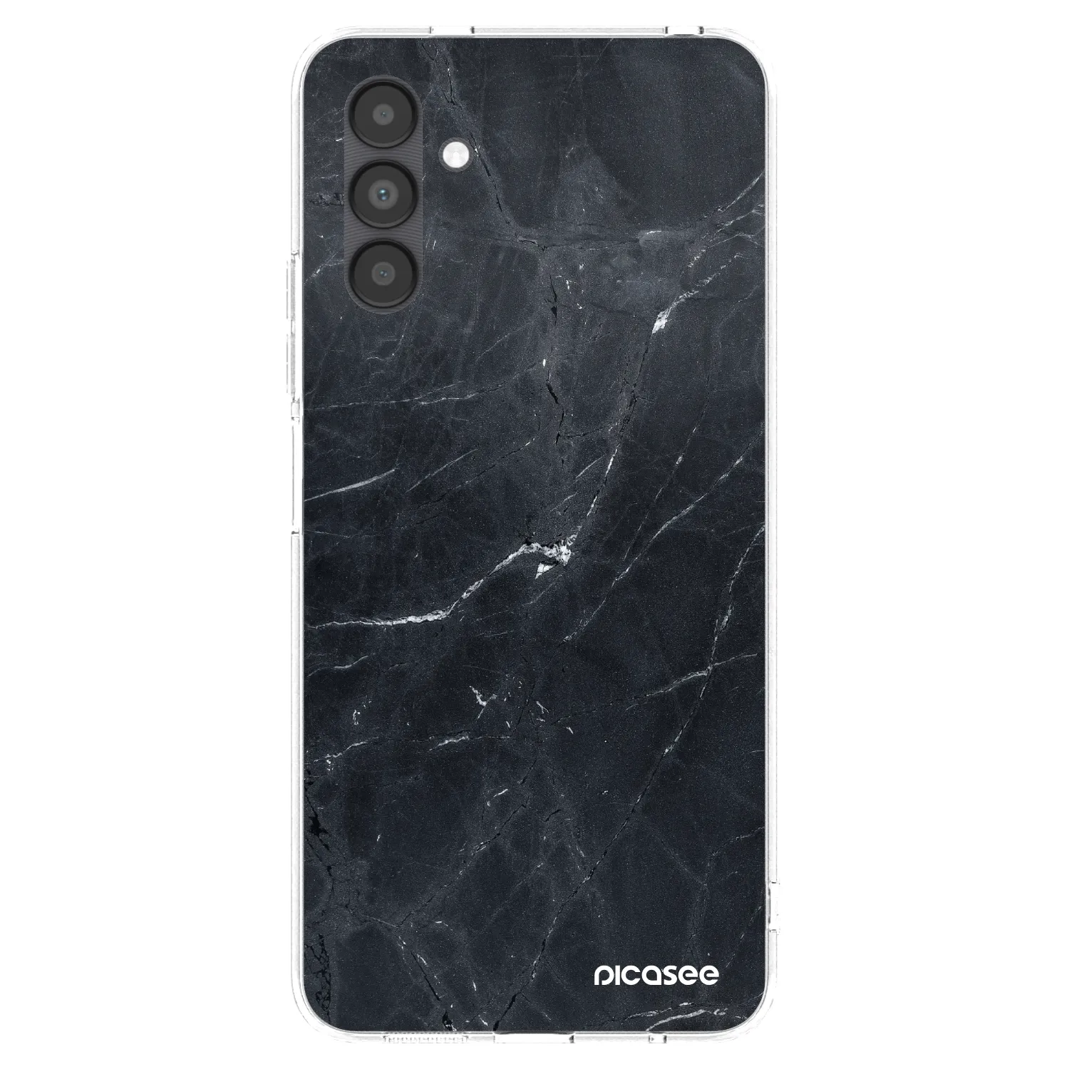 Picasee átlátszó szilikon tok az alábbi mobiltelefonokra Samsung Galaxy A04s A047F - Black marble