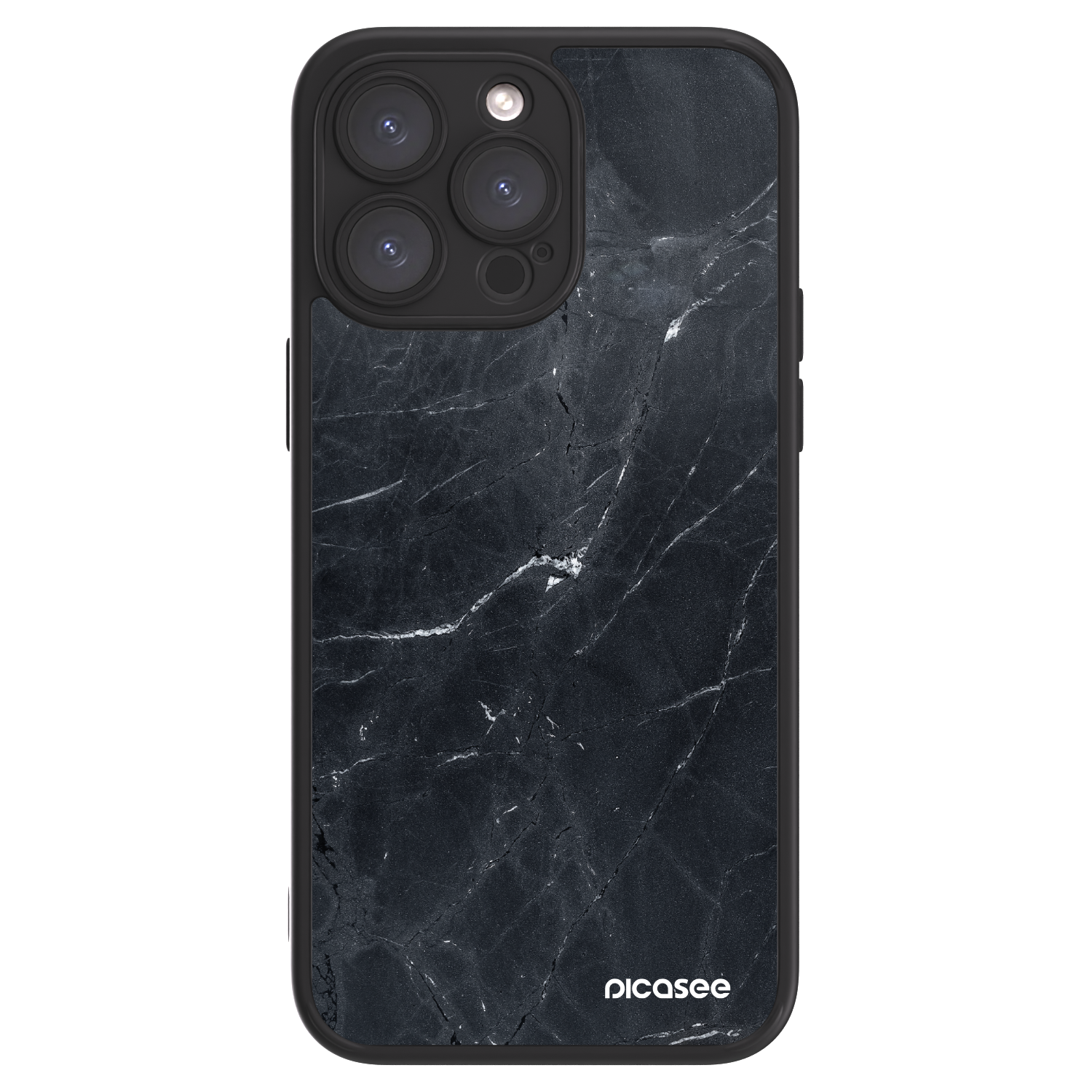 Picasee ULTIMATE CASE Apple iPhone 15 Pro Max - készülékre - Black marble