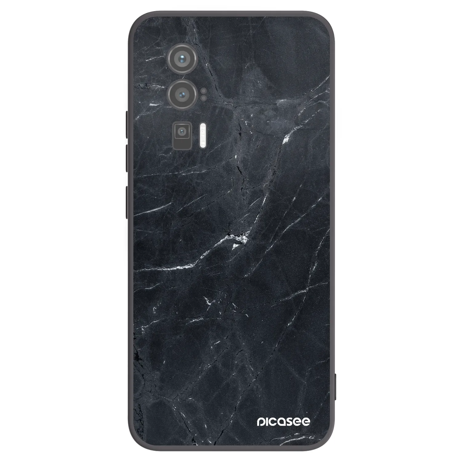 Picasee fekete szilikon tok az alábbi mobiltelefonokra Xiaomi Poco F5 Pro 5G - Black marble