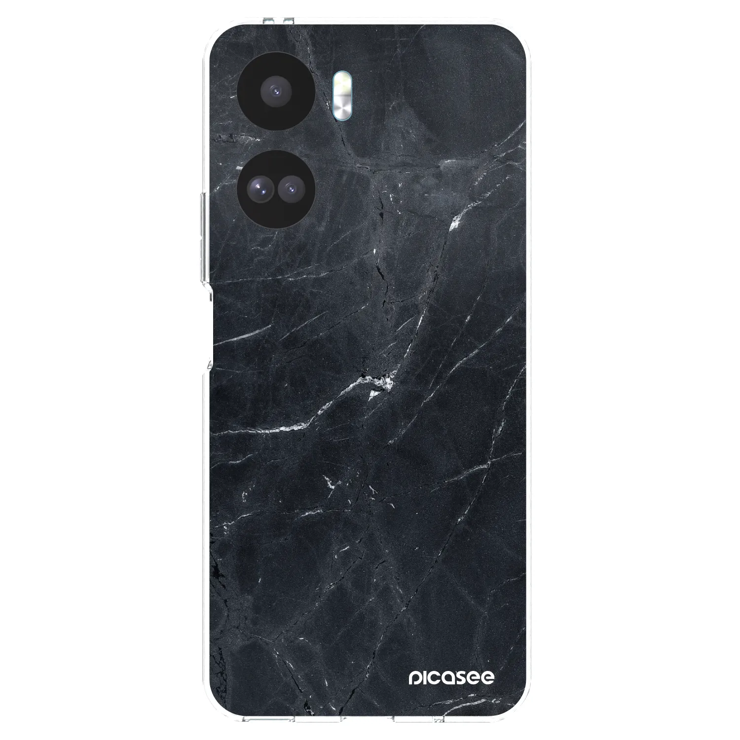 Picasee átlátszó szilikon tok az alábbi mobiltelefonokra Honor 90 Lite 5G - Black marble
