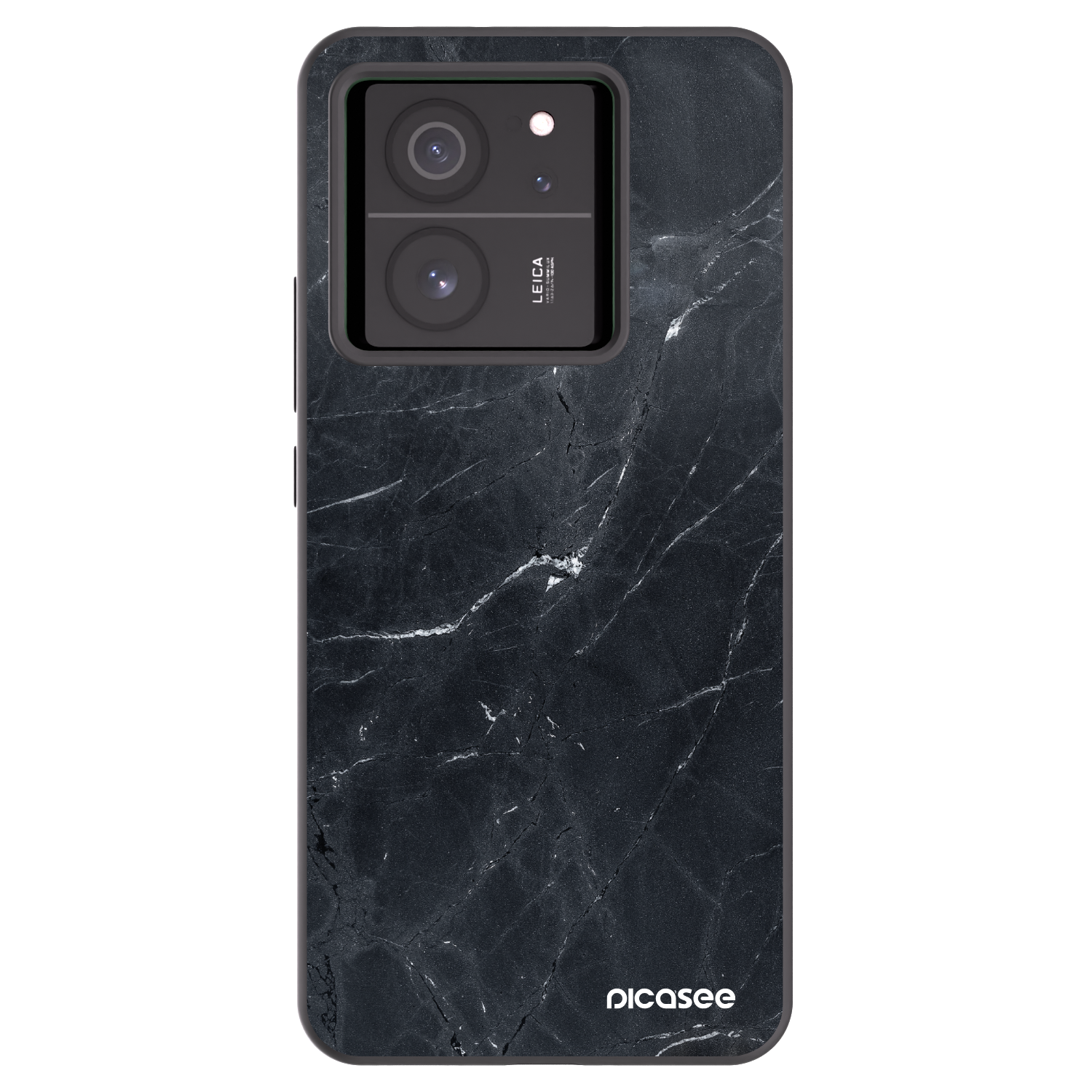 Picasee fekete szilikon tok az alábbi mobiltelefonokra Xiaomi 13T Pro - Black marble
