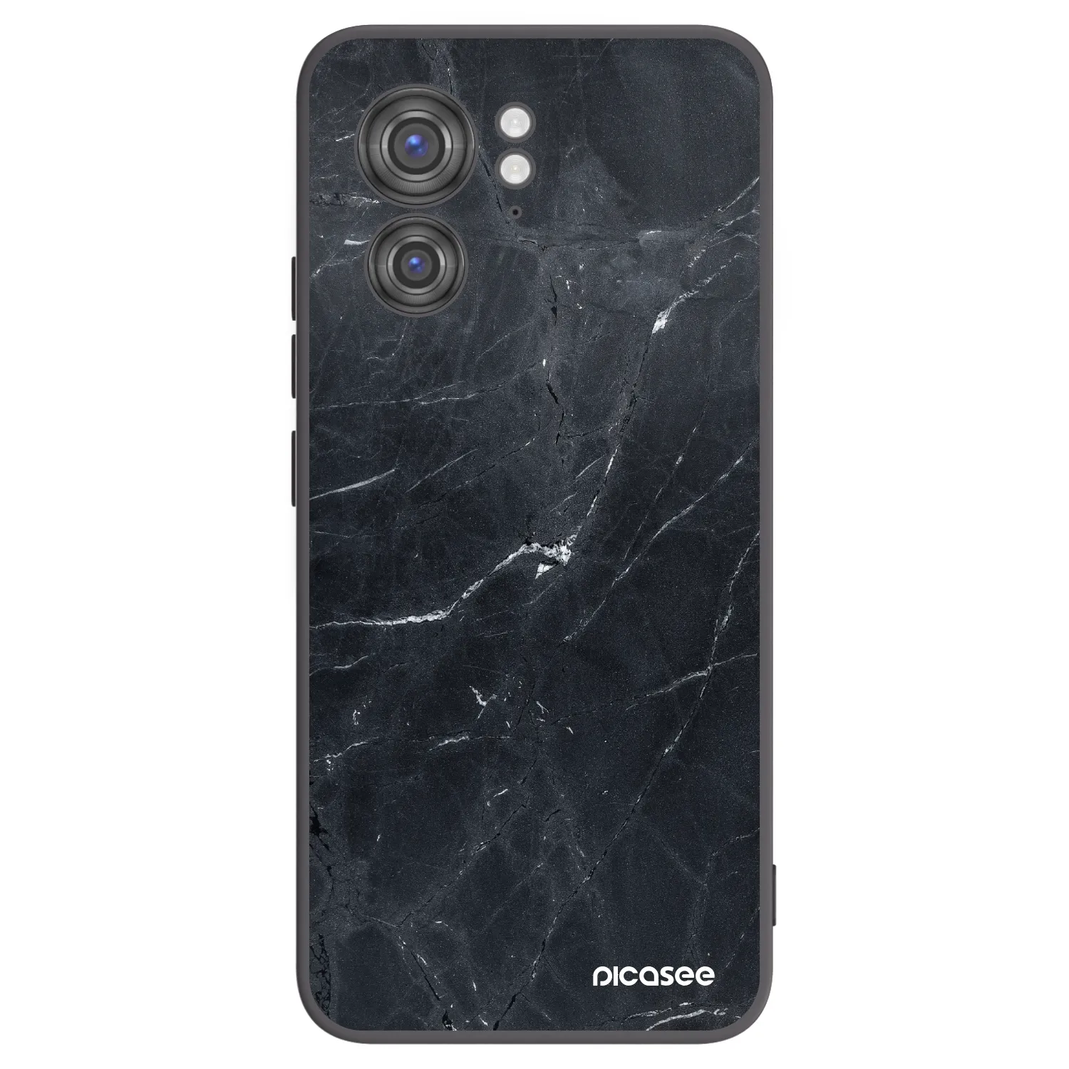 Picasee fekete szilikon tok az alábbi mobiltelefonokra Motorola Edge 40 - Black marble