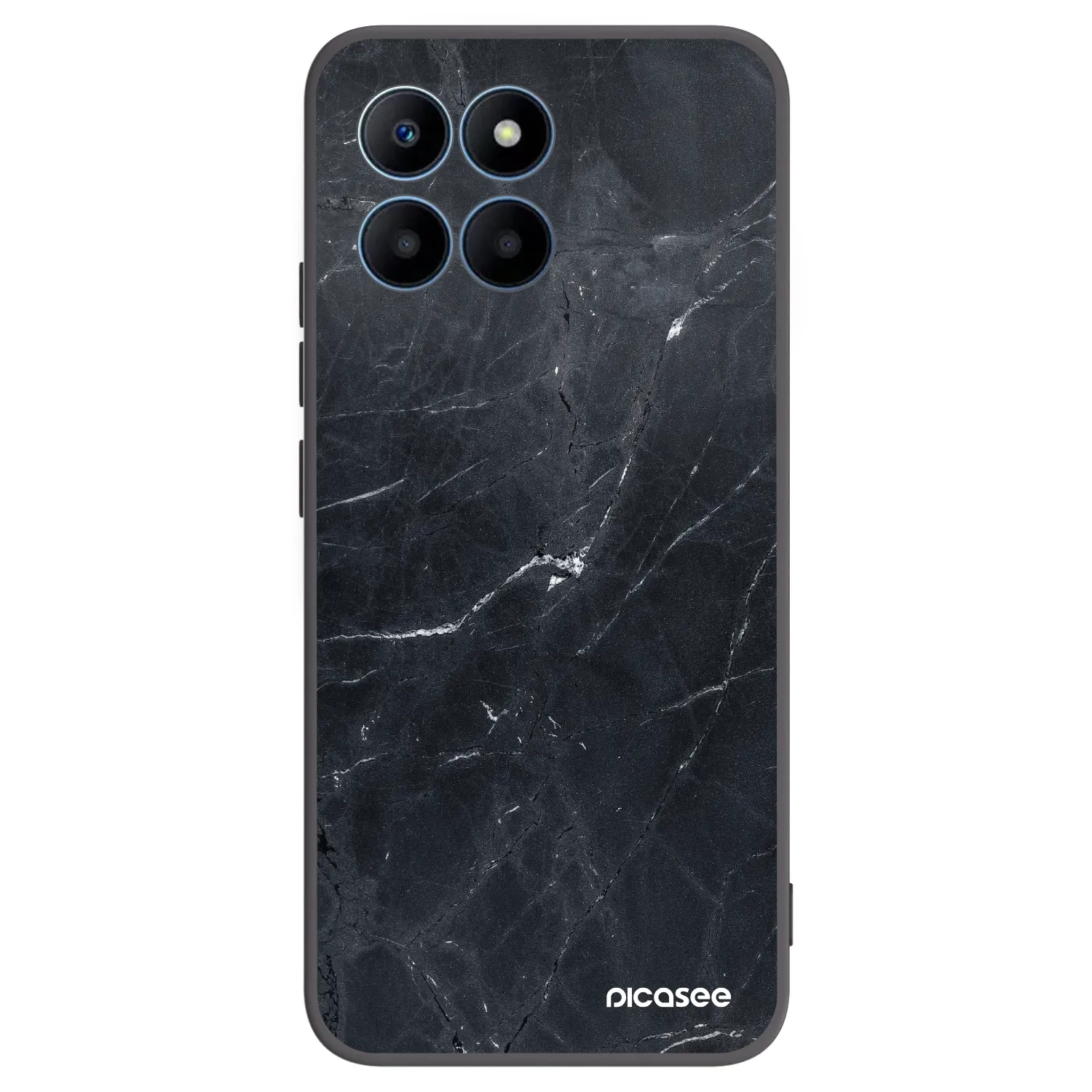 Picasee fekete szilikon tok az alábbi mobiltelefonokra Honor 70 Lite - Black marble