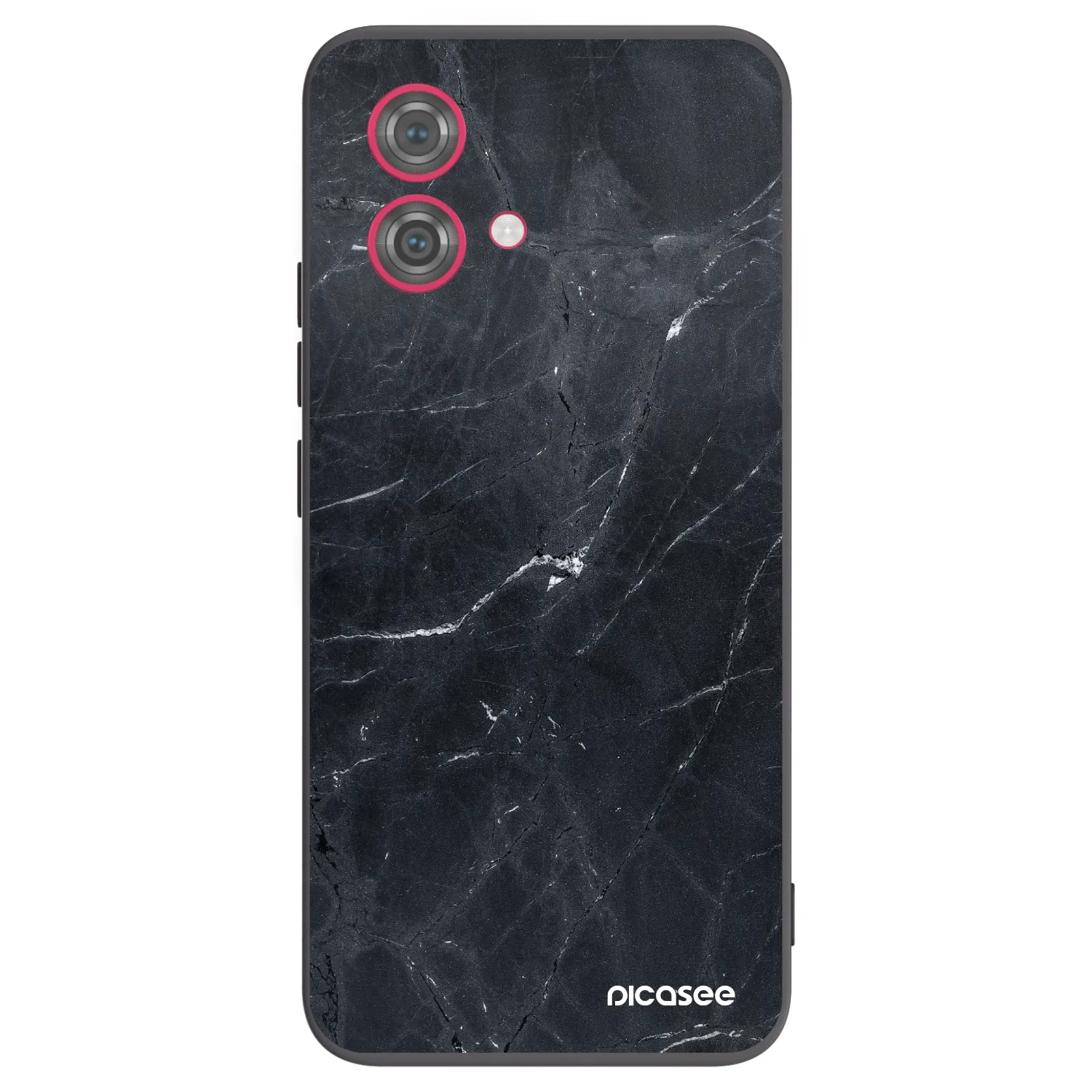 Picasee fekete szilikon tok az alábbi mobiltelefonokra Motorola Moto G84 5G - Black marble