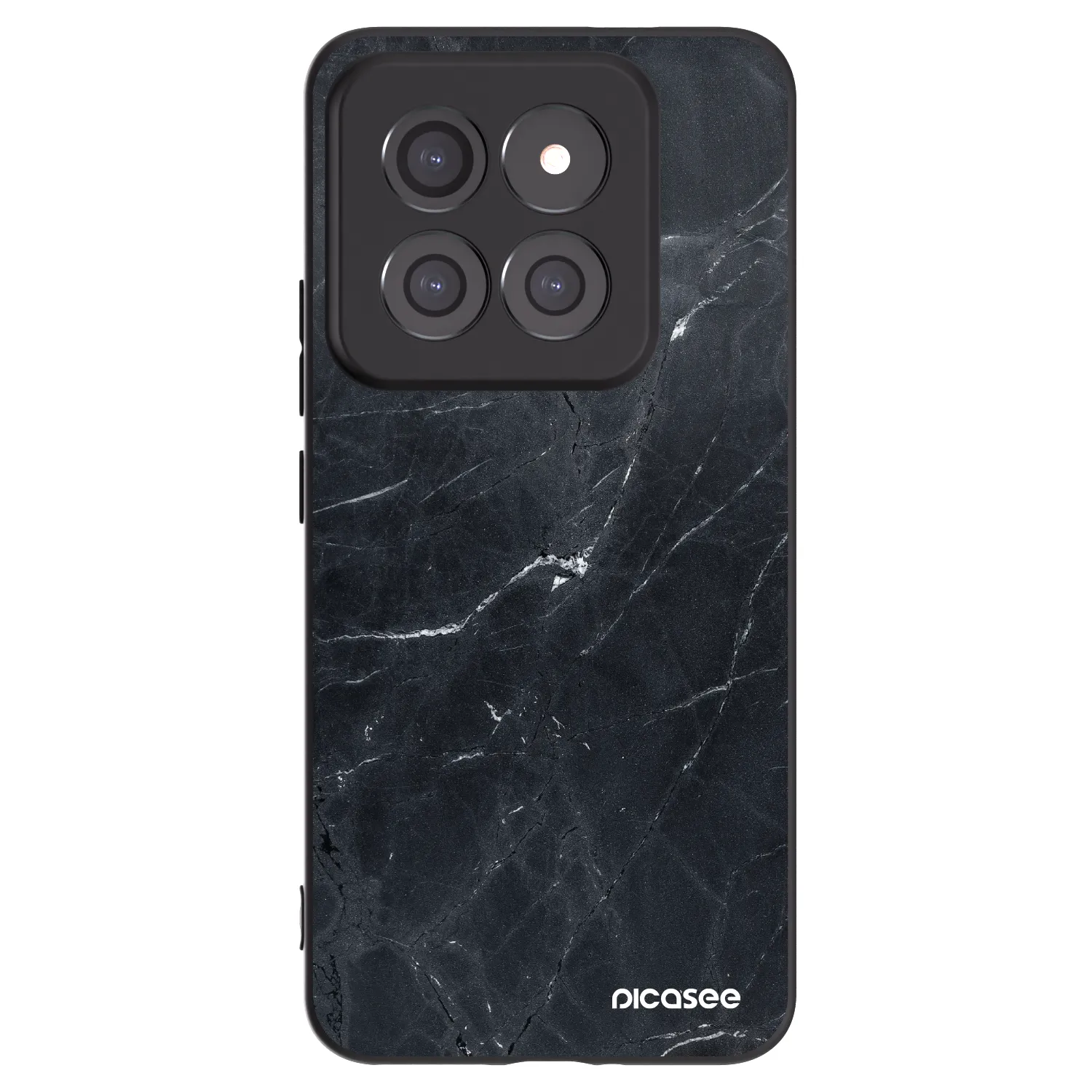 Picasee fekete szilikon tok az alábbi mobiltelefonokra Xiaomi 14 Pro - Black marble