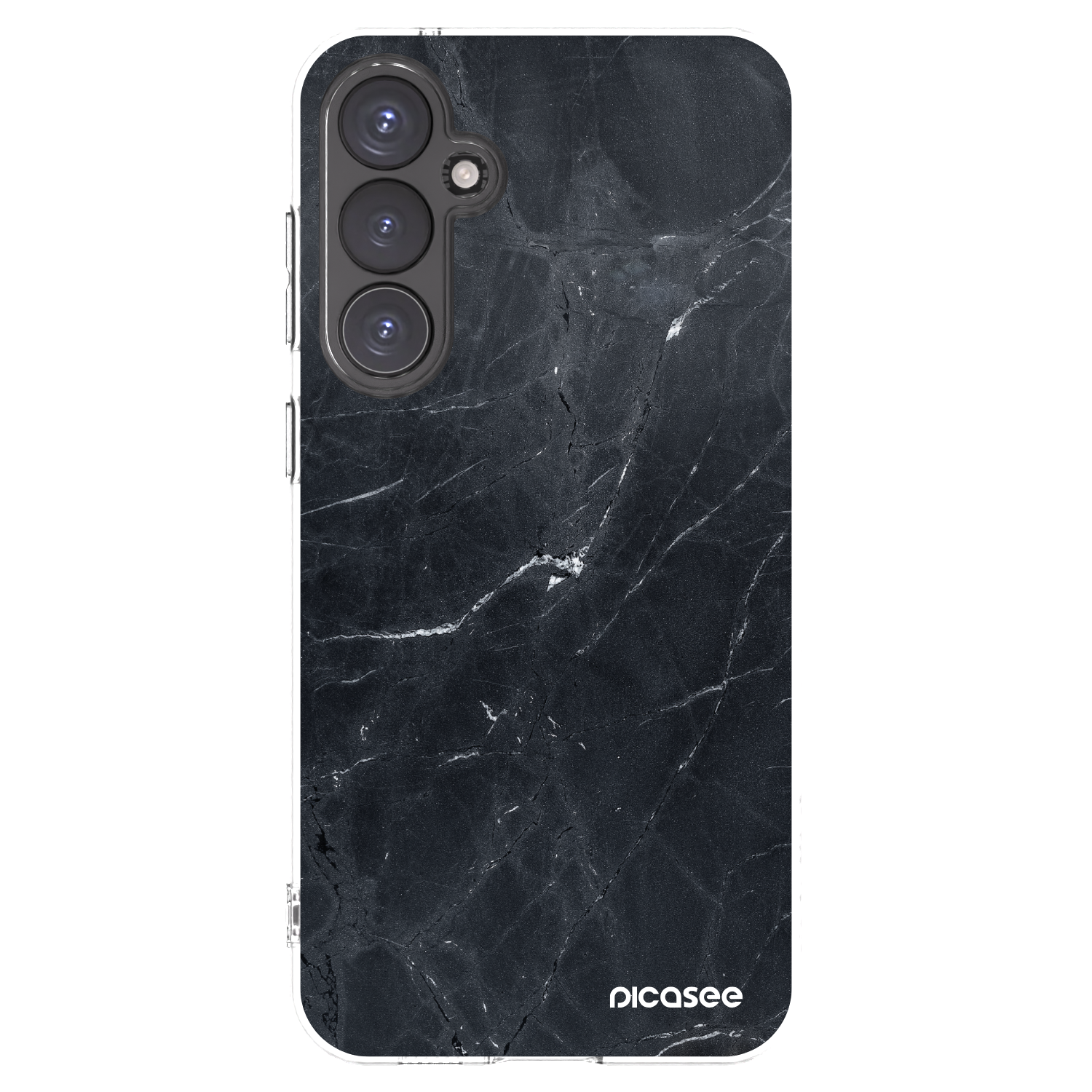 Picasee átlátszó szilikon tok az alábbi mobiltelefonokra Samsung Galaxy S23 FE S711B - Black marble