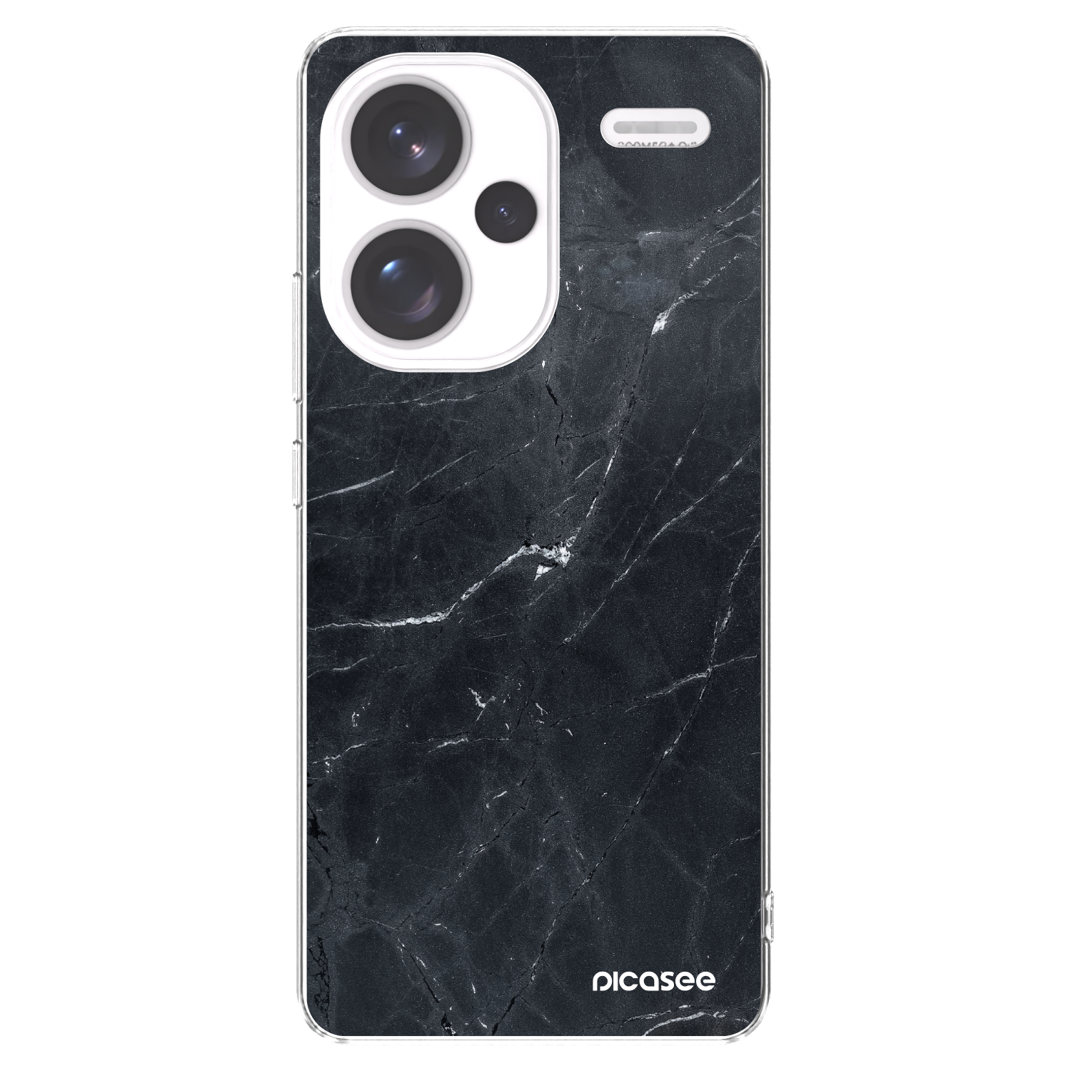 Picasee átlátszó szilikon tok az alábbi mobiltelefonokra Xiaomi Redmi Note 13 Pro+ 5G - Black marble