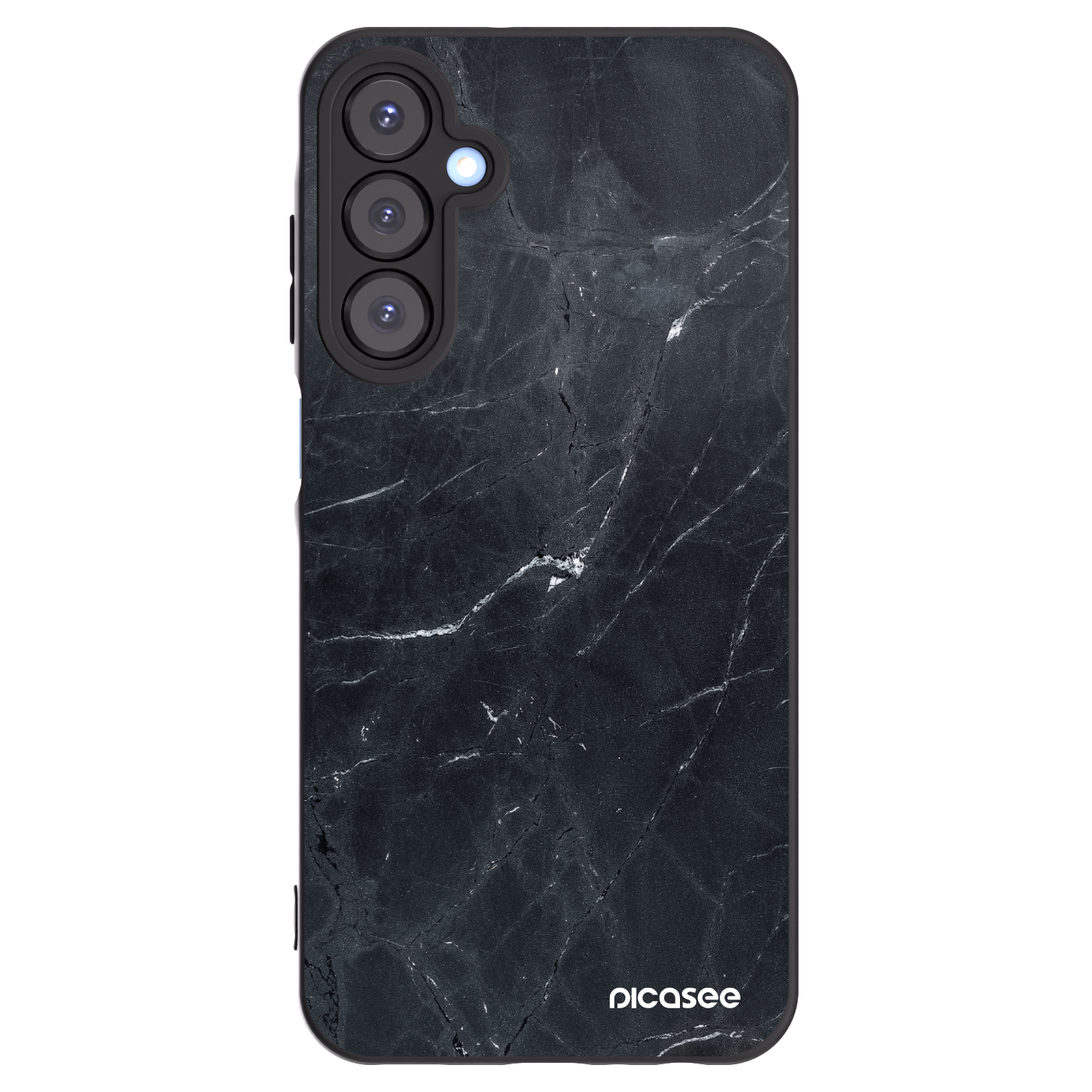 Picasee fekete szilikon tok az alábbi mobiltelefonokra Samsung Galaxy A25 A256B 5G - Black marble