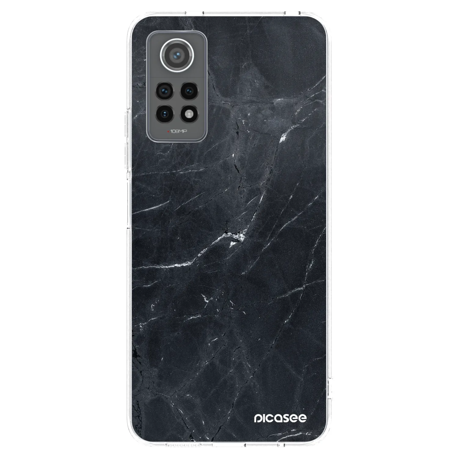 Picasee átlátszó szilikon tok az alábbi mobiltelefonokra Xiaomi Redmi Note 12 Pro 4G - Black marble