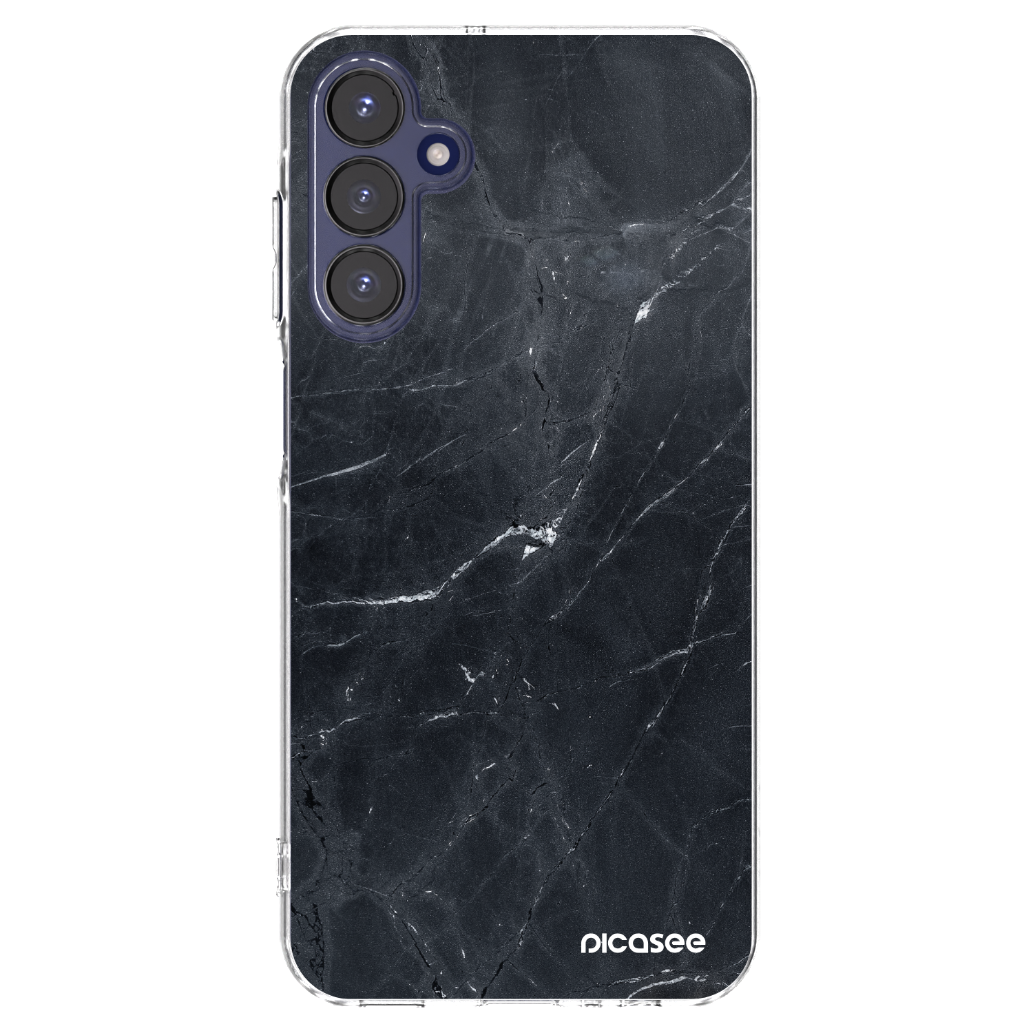 Picasee átlátszó szilikon tok az alábbi mobiltelefonokra Samsung Galaxy A15 A155F 4G - Black marble