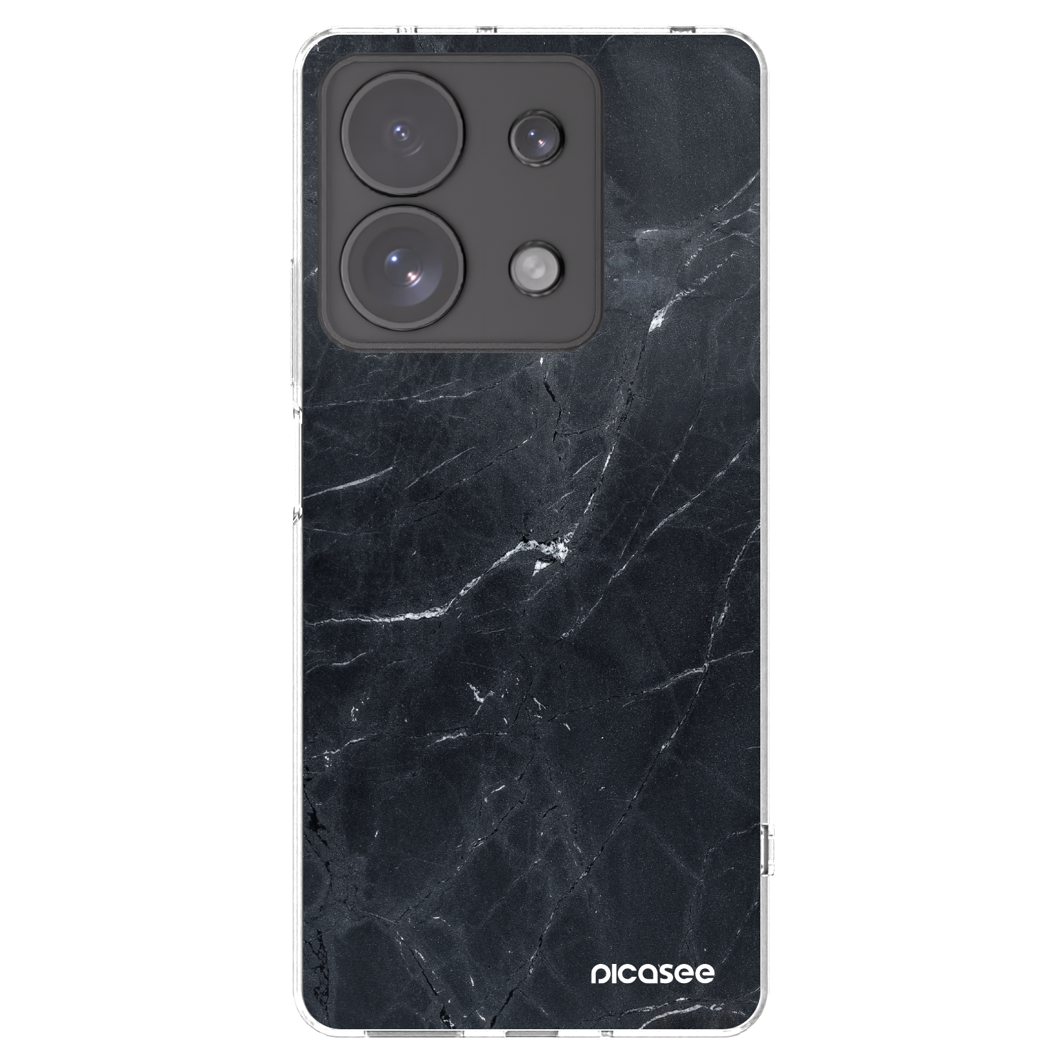 Picasee átlátszó szilikon tok az alábbi mobiltelefonokra Xiaomi Redmi Note 13 Pro 4G - Black marble