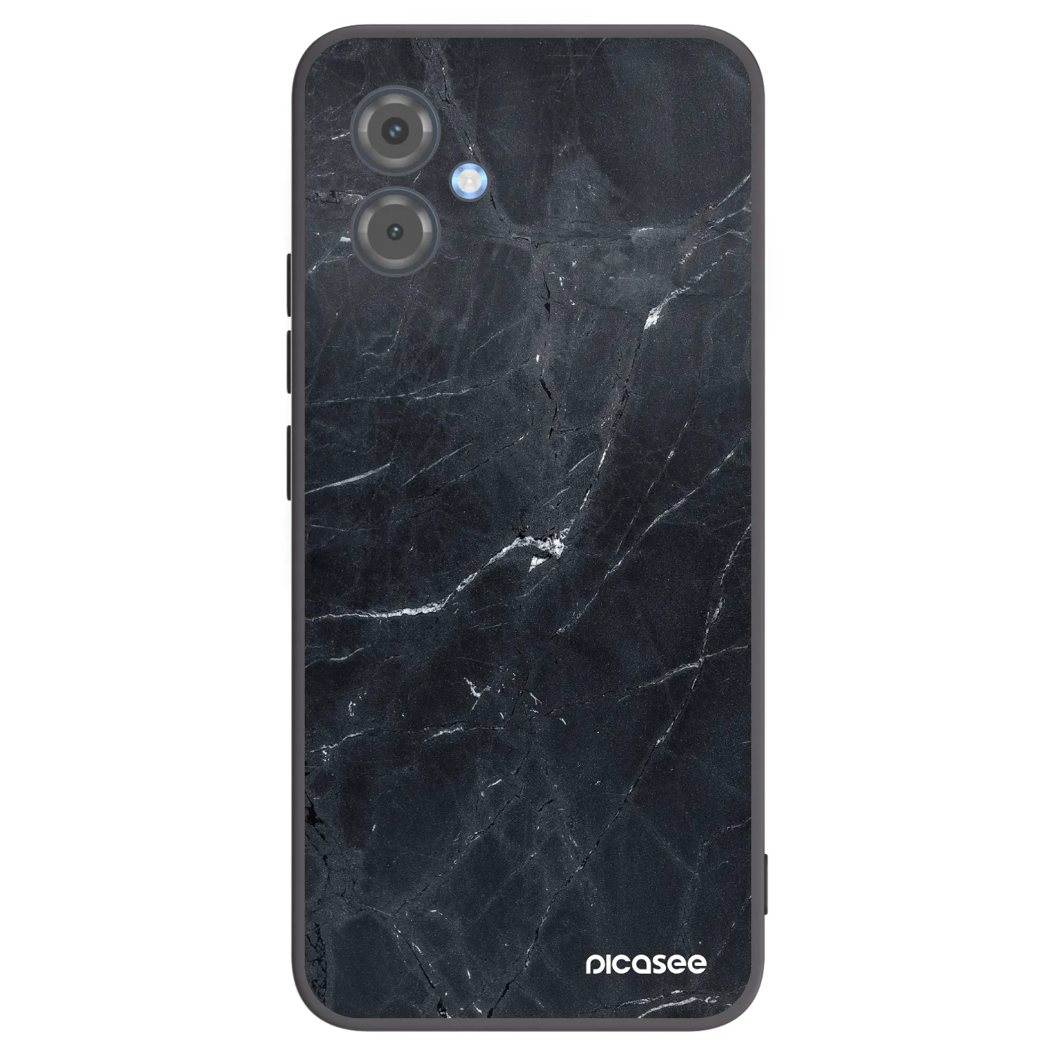 Picasee fekete szilikon tok az alábbi mobiltelefonokra Motorola Moto G14 - Black marble