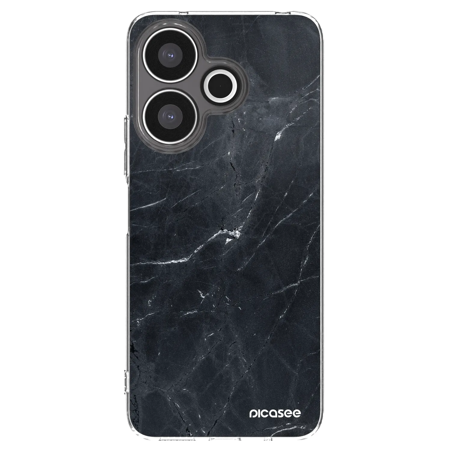 Picasee átlátszó szilikon tok az alábbi mobiltelefonokra Xiaomi Redmi 13 4G - Black marble