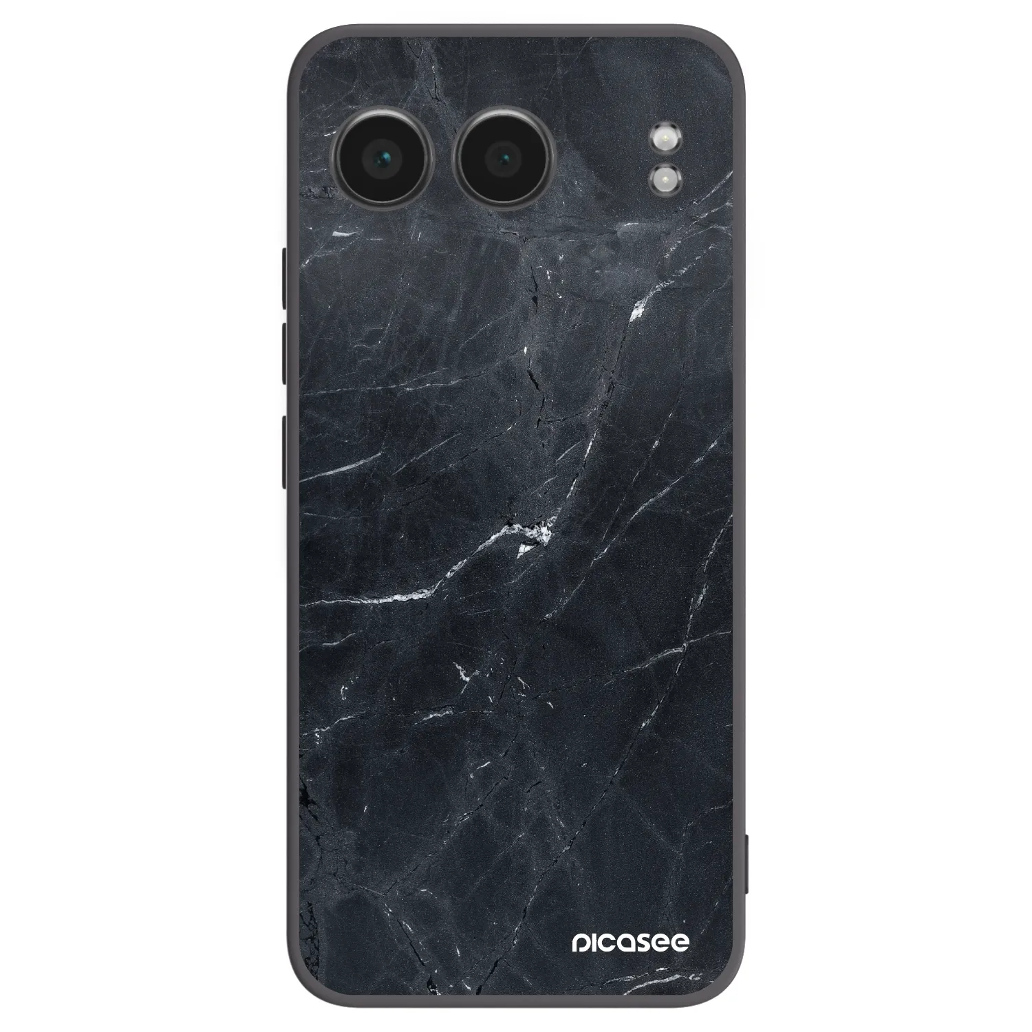 Picasee fekete szilikon tok az alábbi mobiltelefonokra OnePlus Nord 4 - Black marble