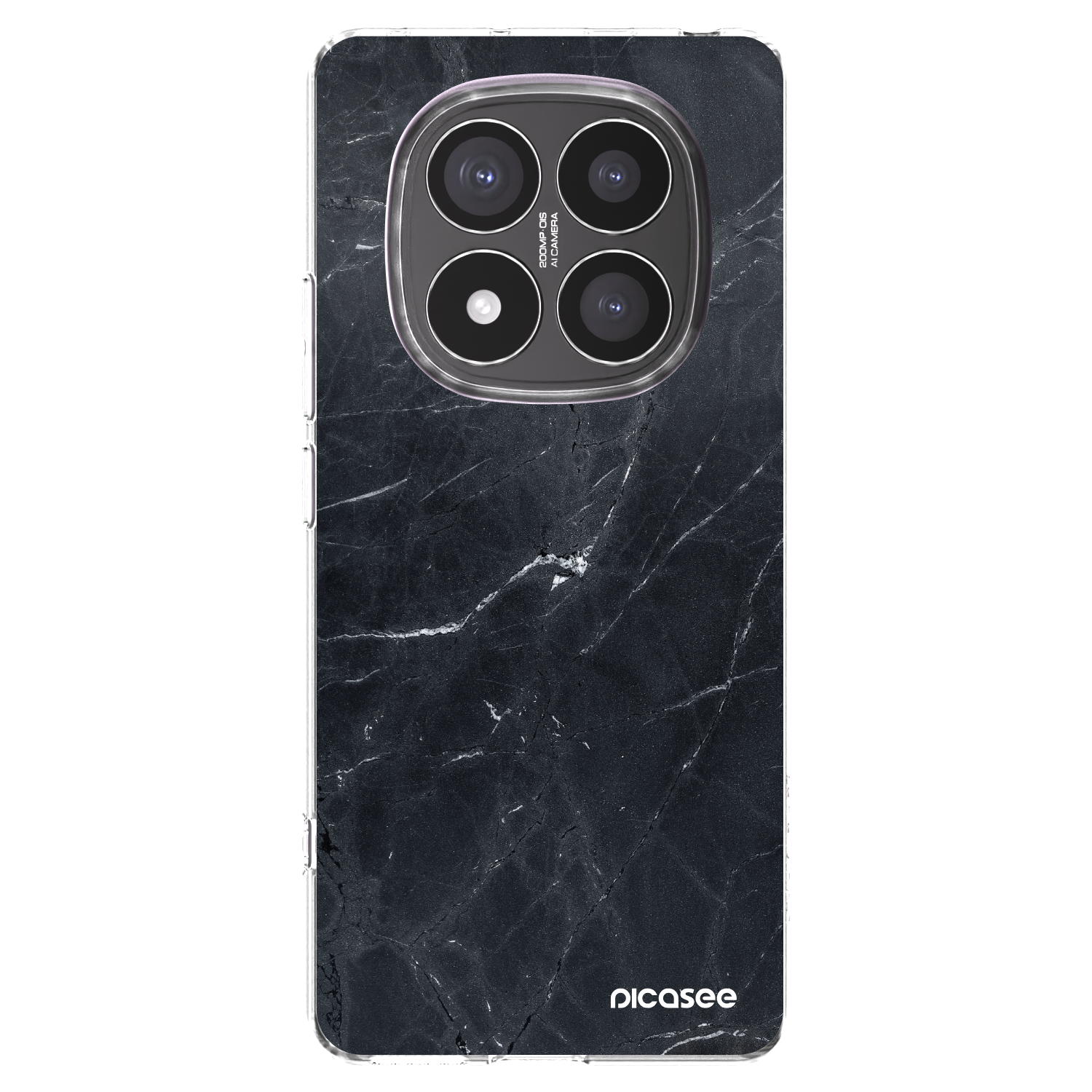 Picasee átlátszó szilikon tok az alábbi mobiltelefonokra Xiaomi Redmi Note 14 Pro+ 5G - Black marble