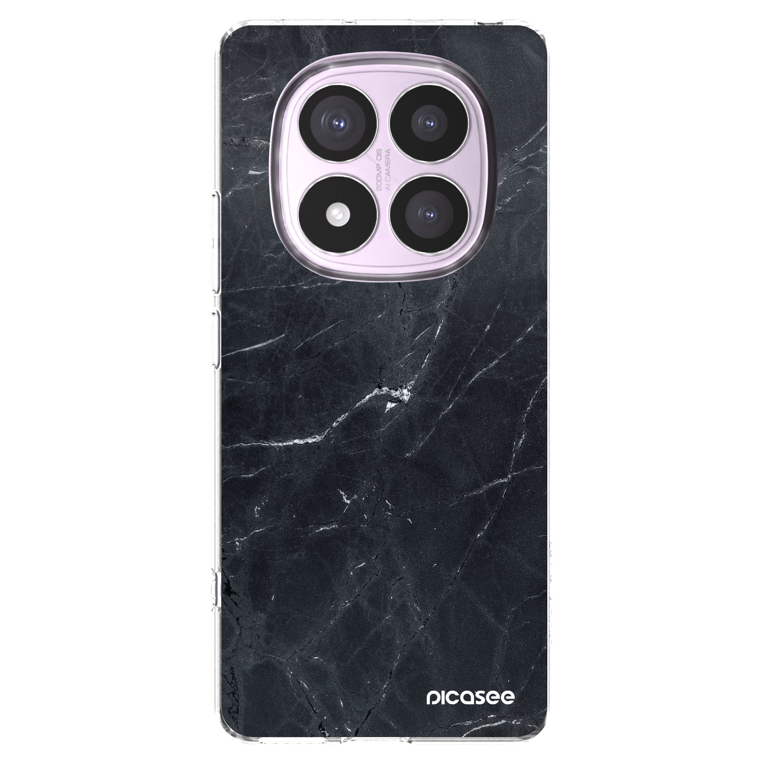 Picasee átlátszó szilikon tok az alábbi mobiltelefonokra Xiaomi Redmi Note 14 Pro 5G - Black marble