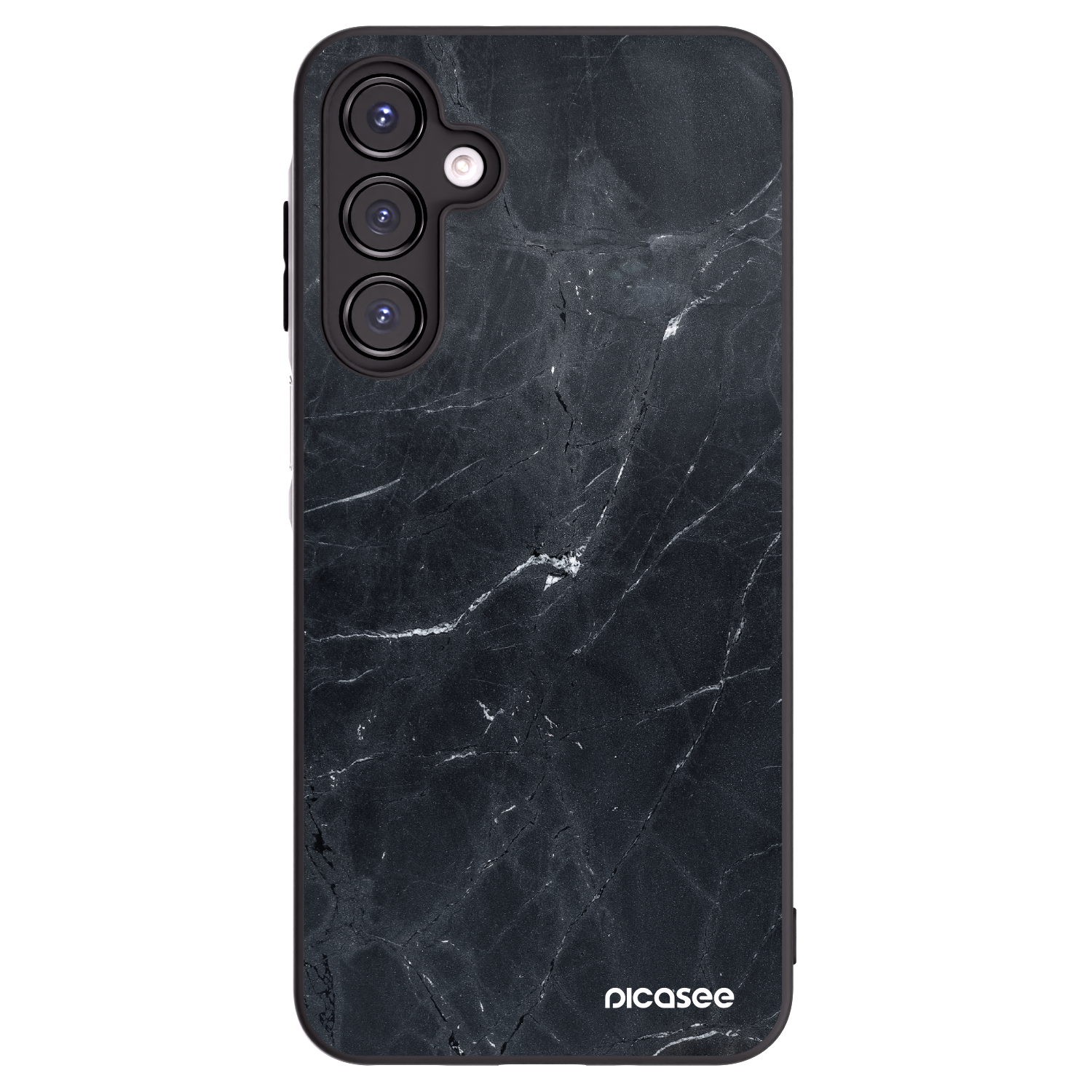 Picasee fekete szilikon tok az alábbi mobiltelefonokra Samsung Galaxy A16 5G - Black marble