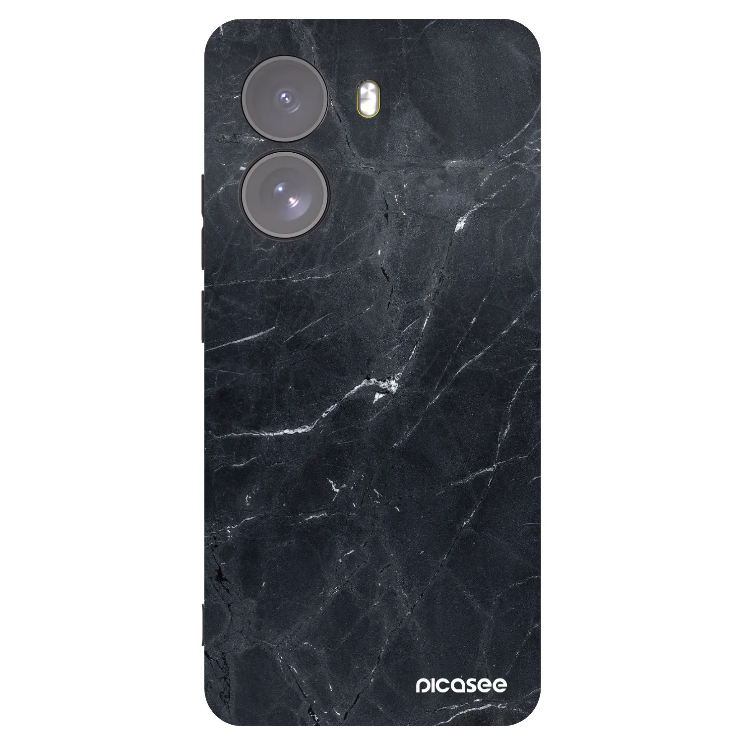 Picasee fekete szilikon tok az alábbi mobiltelefonokra Xiaomi Poco X7 - Black marble