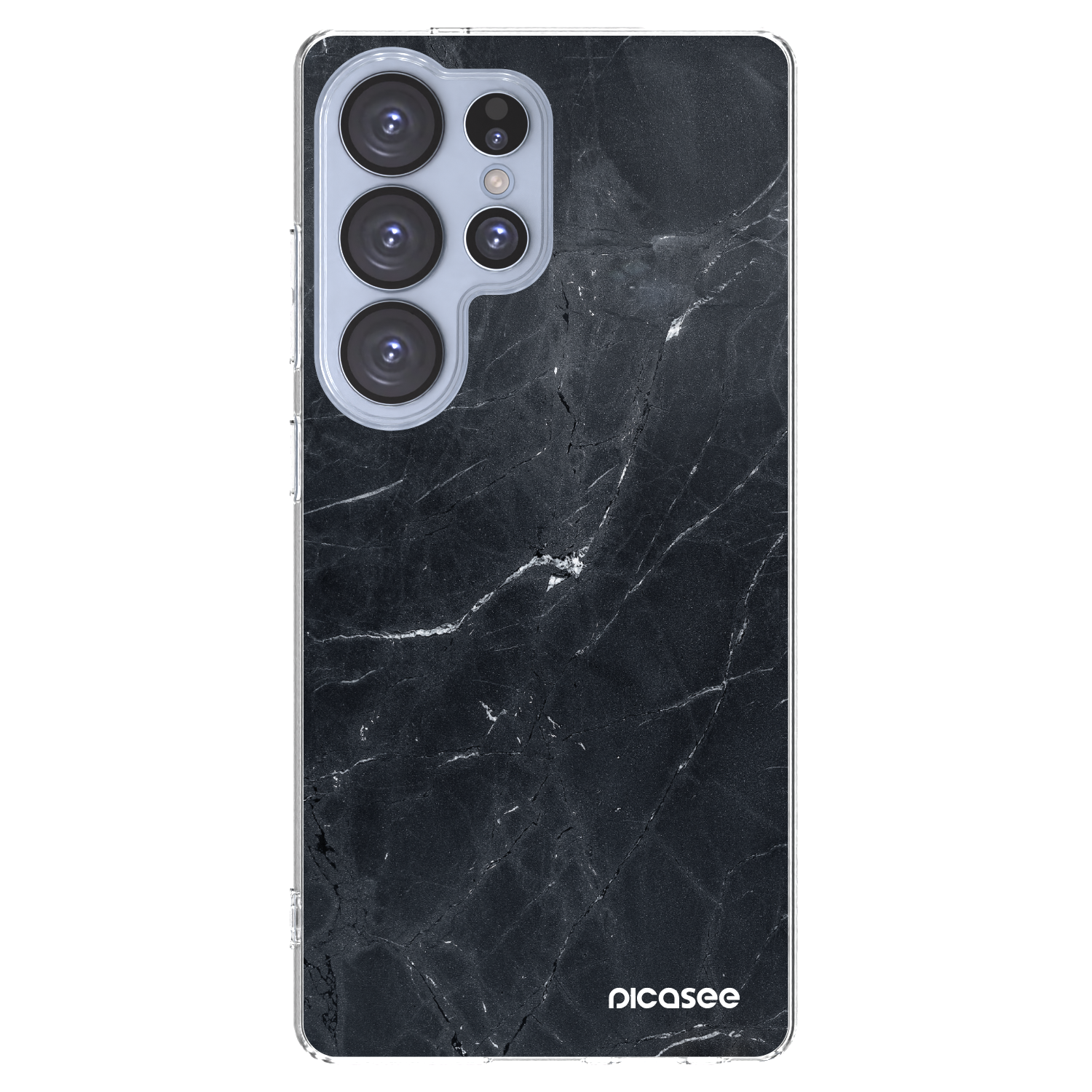 Picasee átlátszó szilikon tok az alábbi mobiltelefonokra Samsung Galaxy S25 Ultra 5G - Black marble