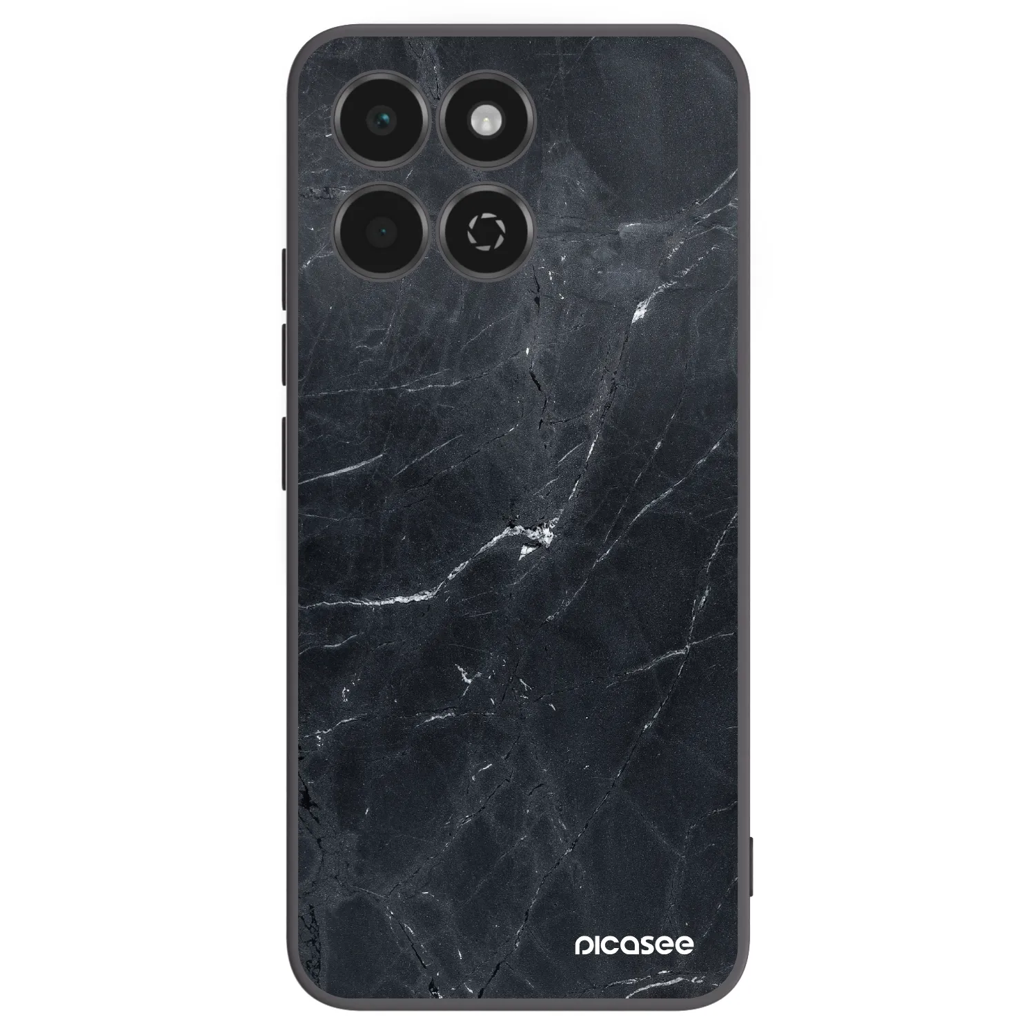Picasee fekete szilikon tok az alábbi mobiltelefonokra Honor 200 Smart 5G - Black marble