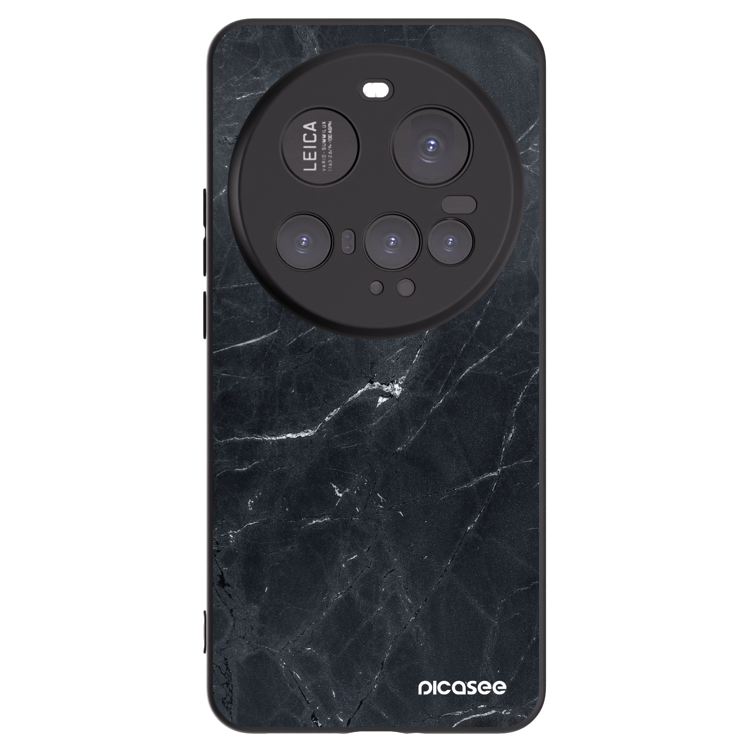 Picasee fekete szilikon tok az alábbi mobiltelefonokra Xiaomi 15 Ultra - Black marble