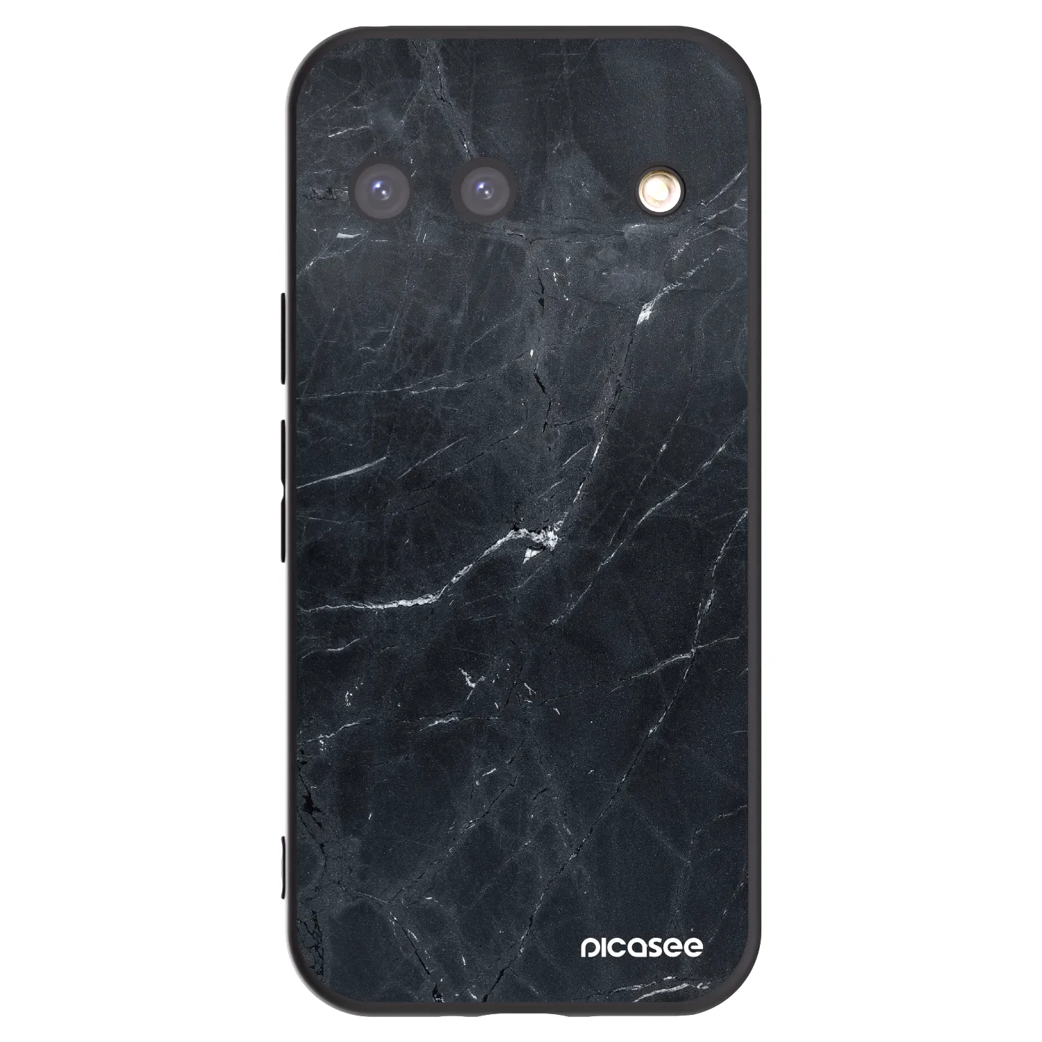 Picasee fekete szilikon tok az alábbi mobiltelefonokra Google Pixel 9 - Black marble