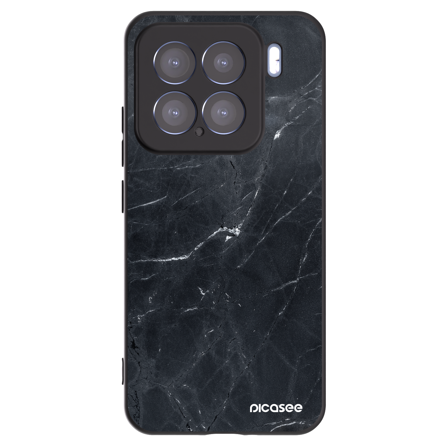 Picasee fekete szilikon tok az alábbi mobiltelefonokra Xiaomi 15 - Black marble