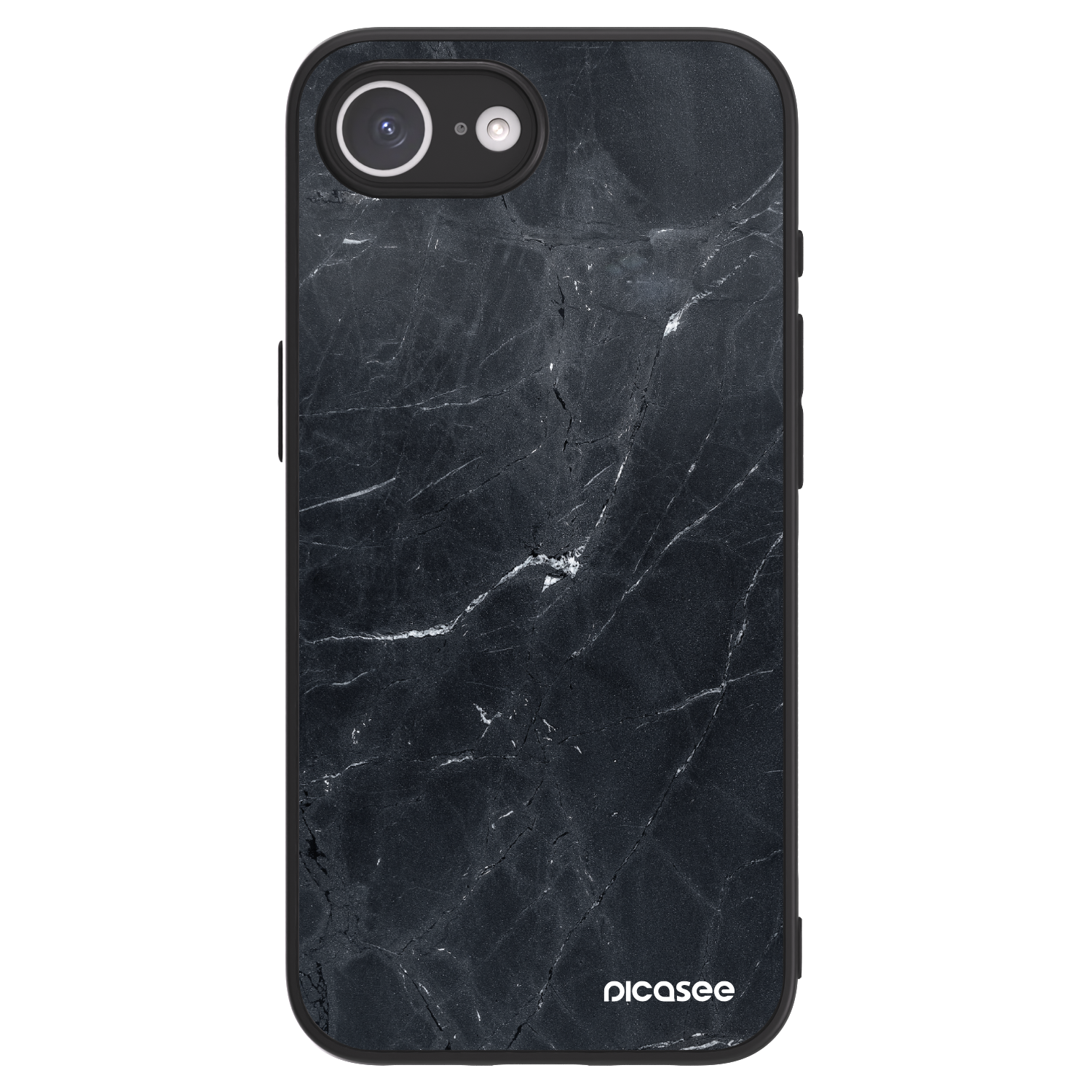 Picasee ULTIMATE CASE MagSafe Apple iPhone 16e - készülékre - Black marble