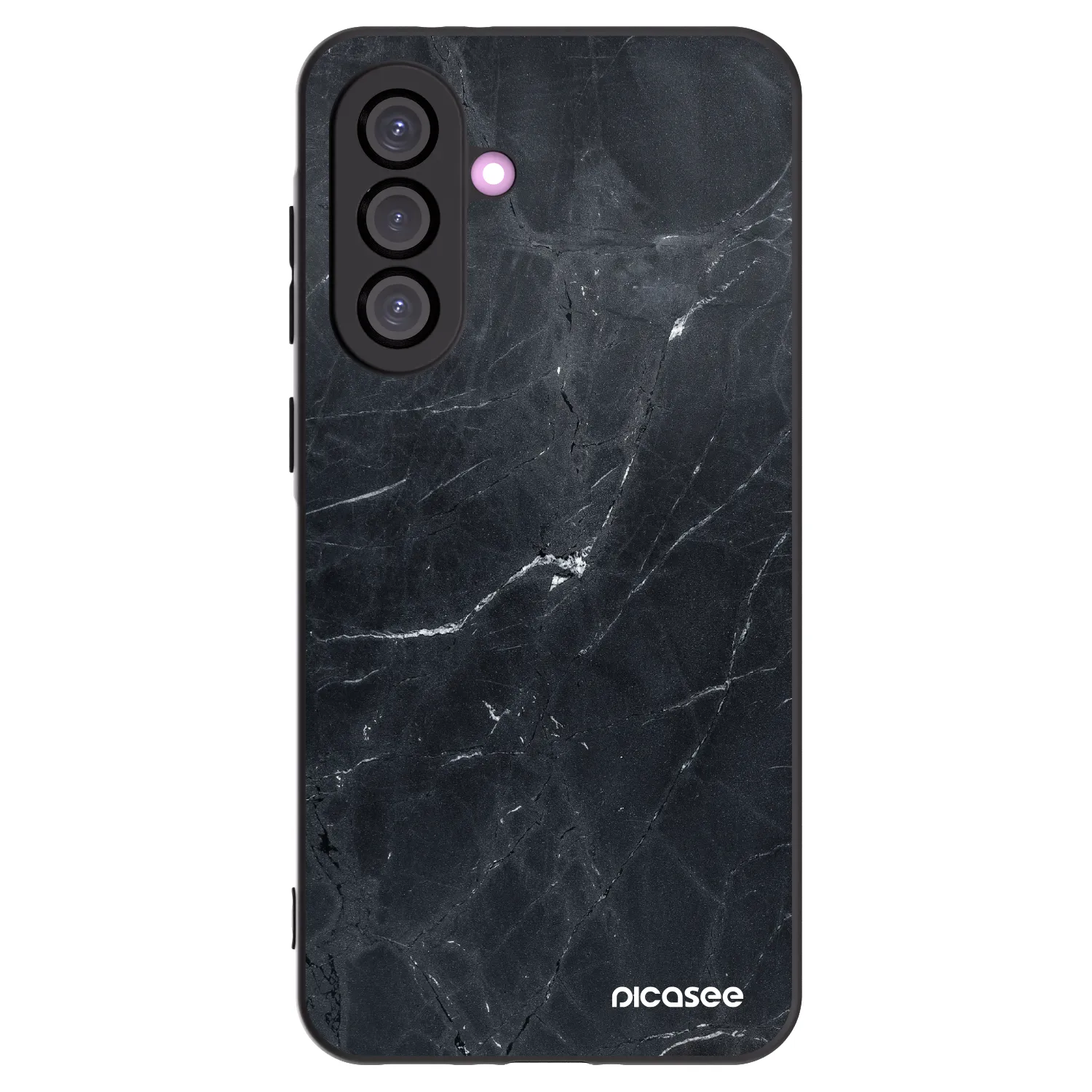 Picasee fekete szilikon tok az alábbi mobiltelefonokra Samsung Galaxy A56 5G A566B - Black marble