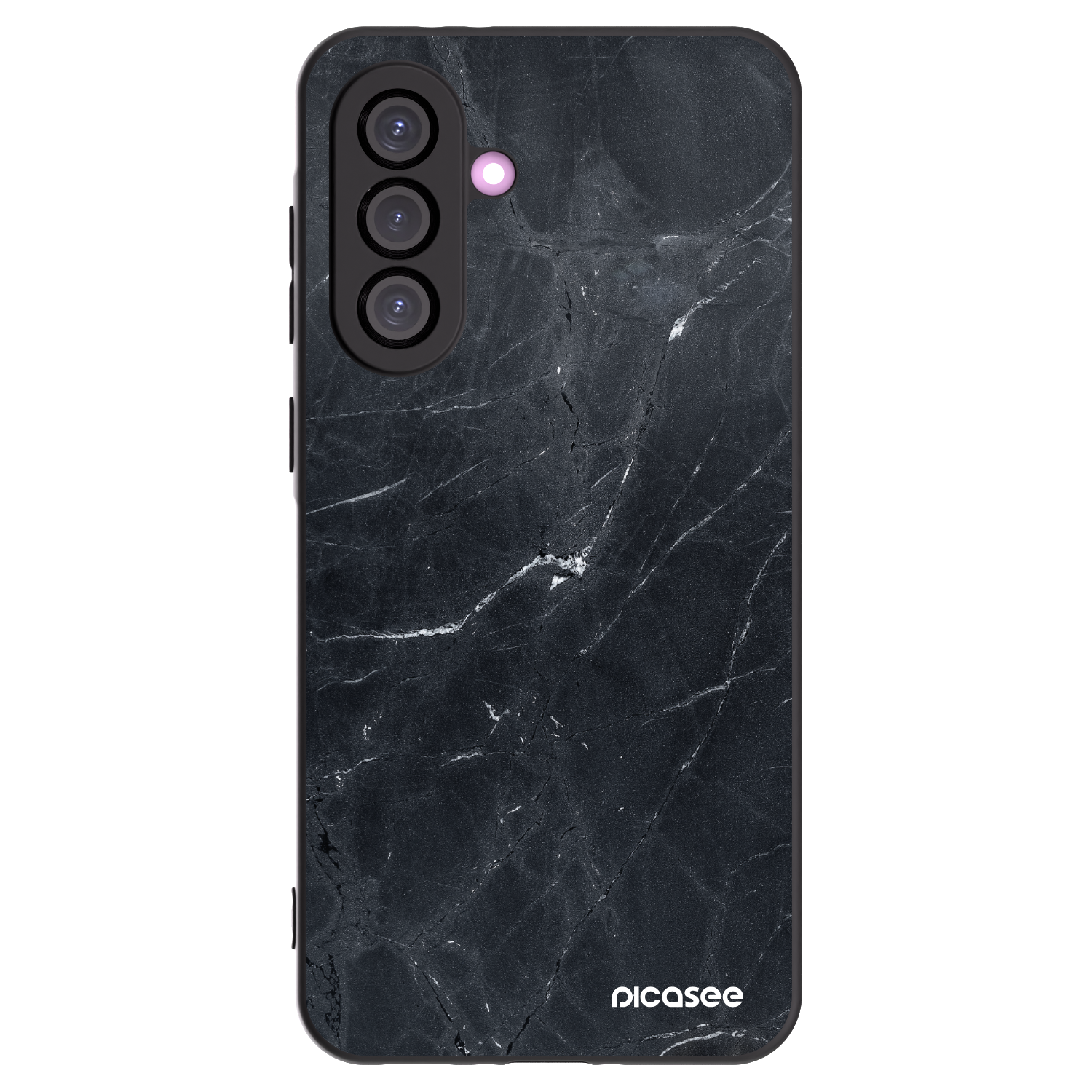 Picasee fekete szilikon tok az alábbi mobiltelefonokra Samsung Galaxy A36 5G - Black marble