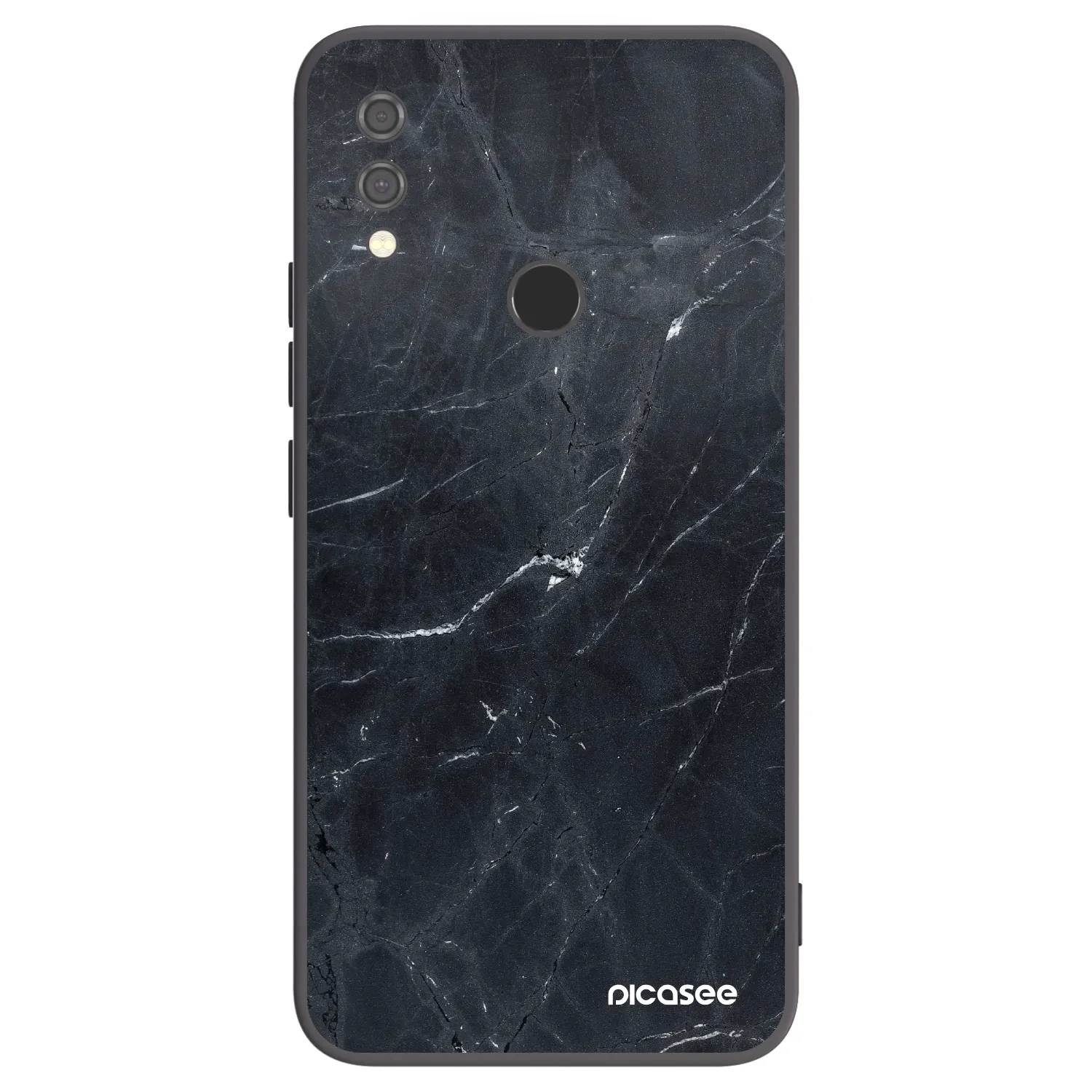 Picasee fekete szilikon tok az alábbi mobiltelefonokra Xiaomi Redmi Note 7 - Black marble