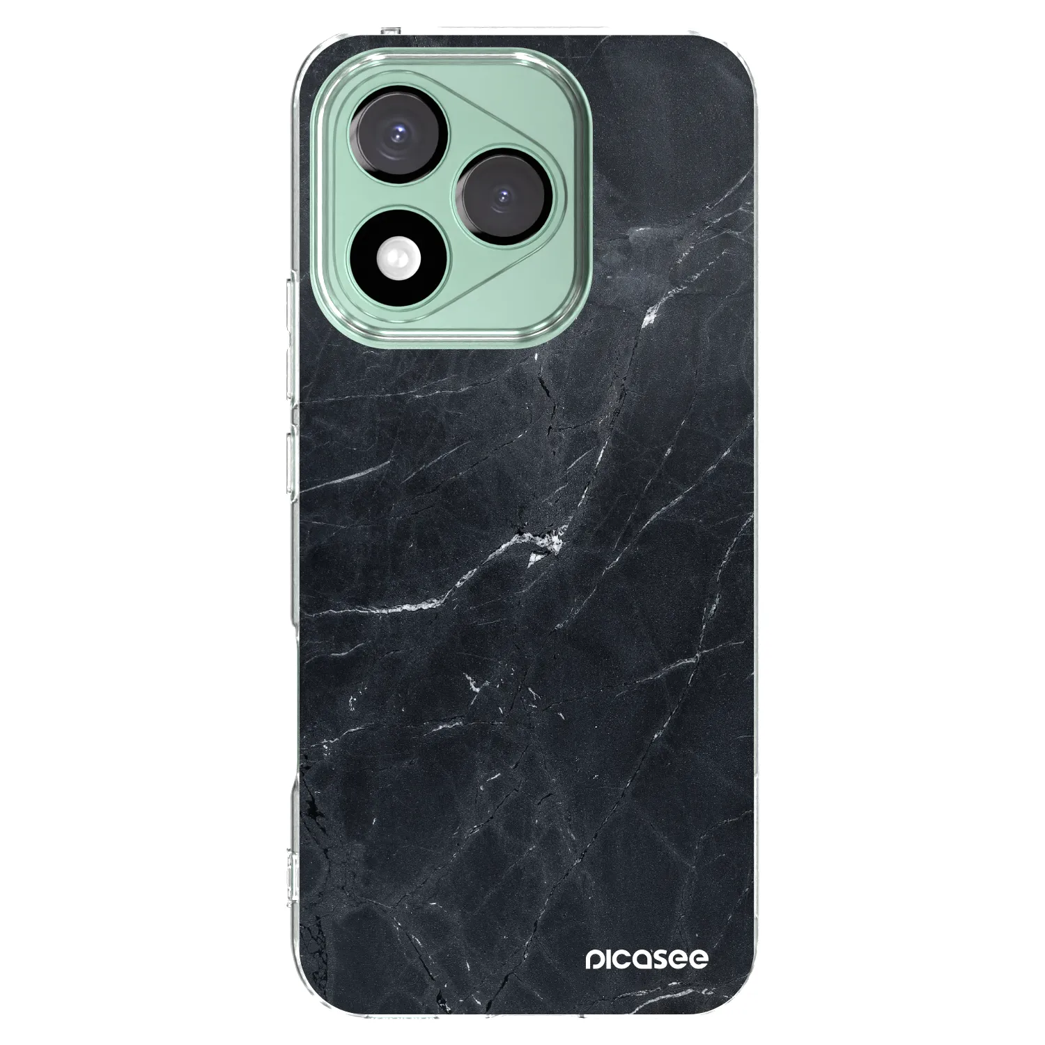 Picasee átlátszó szilikon tok az alábbi mobiltelefonokra Honor 400 Lite 5G - Black marble