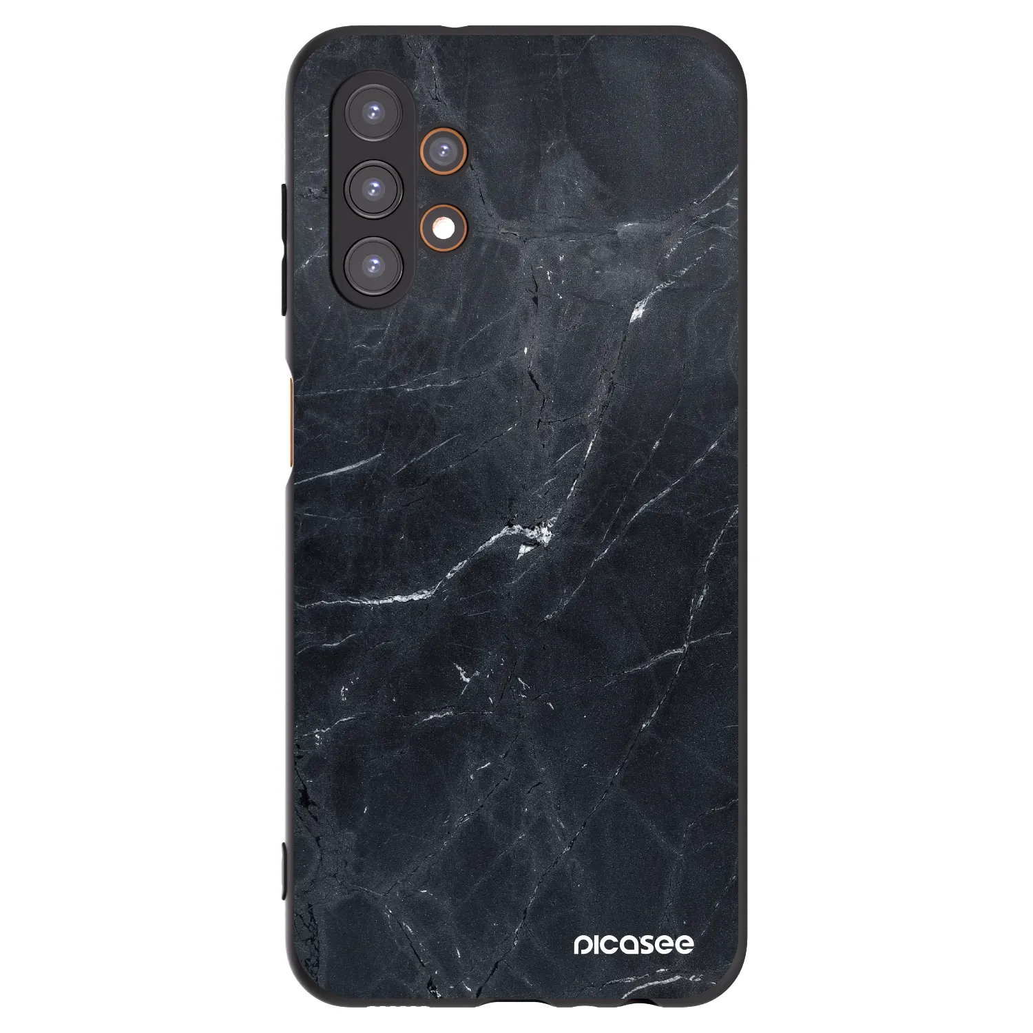 Picasee fekete szilikon tok az alábbi mobiltelefonokra Samsung Galaxy A13 5G - Black marble