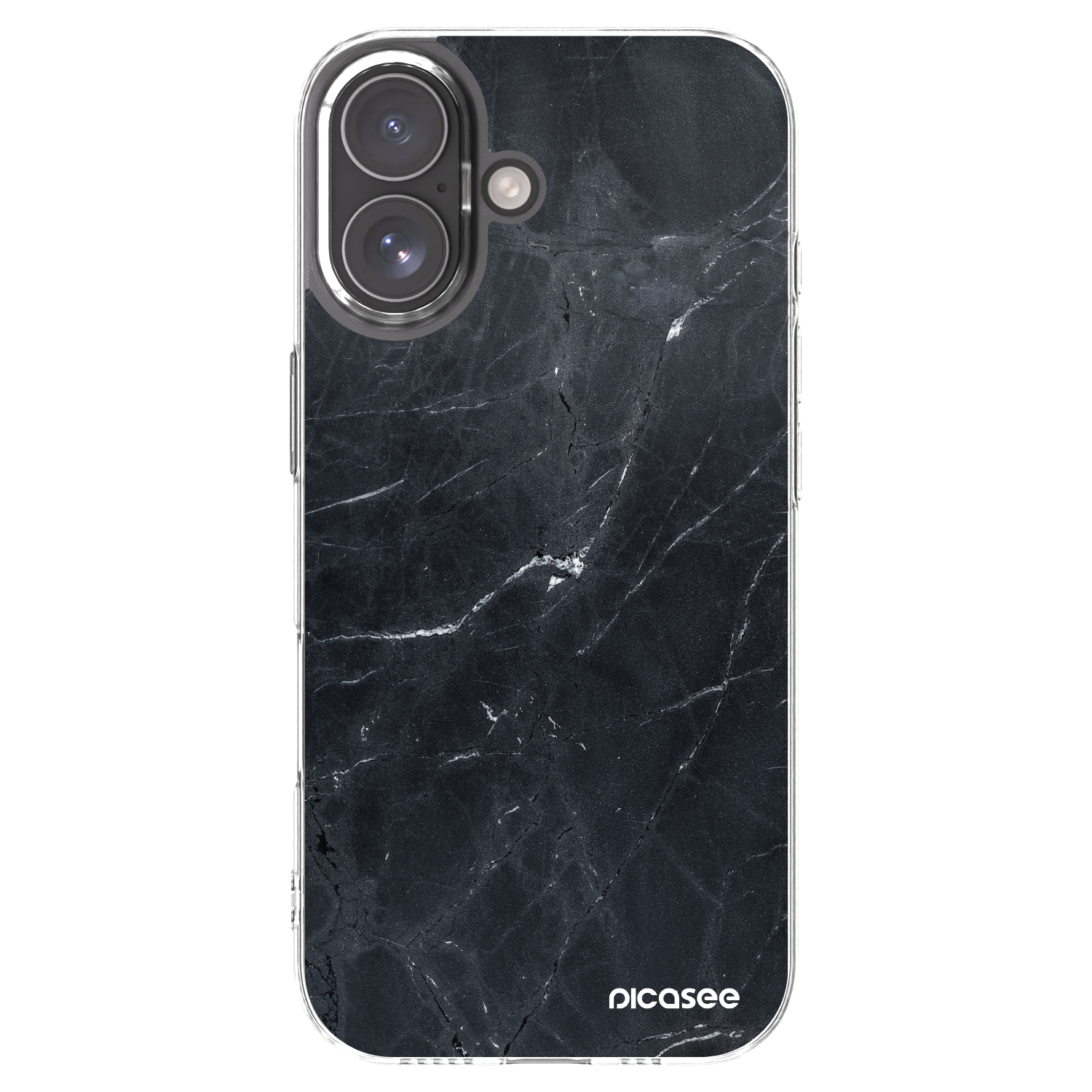 Picasee átlátszó szilikon tok az alábbi mobiltelefonokra Apple iPhone 17 - Black marble