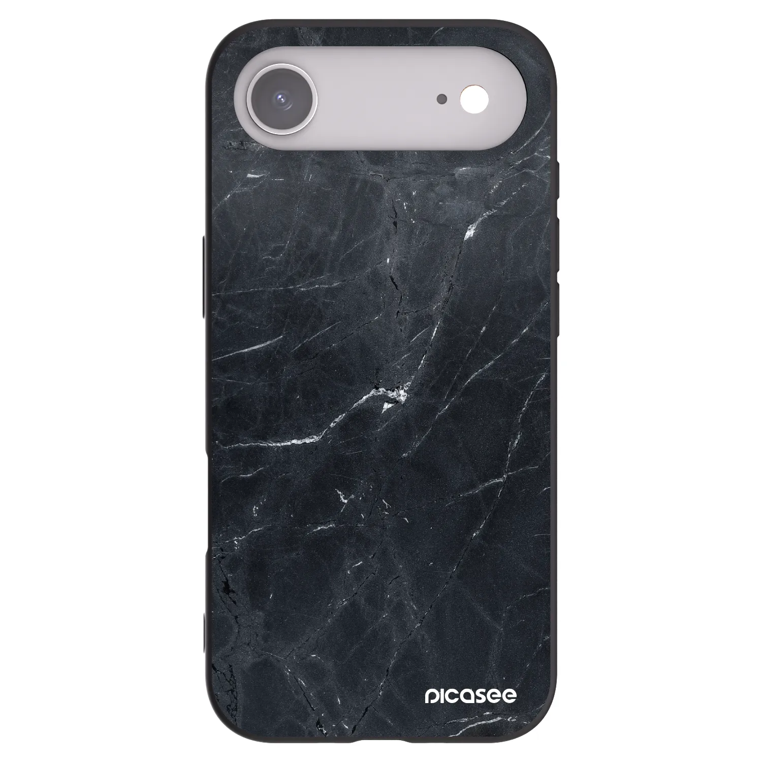 Picasee fekete szilikon tok az alábbi mobiltelefonokra Apple iPhone Air - Black marble