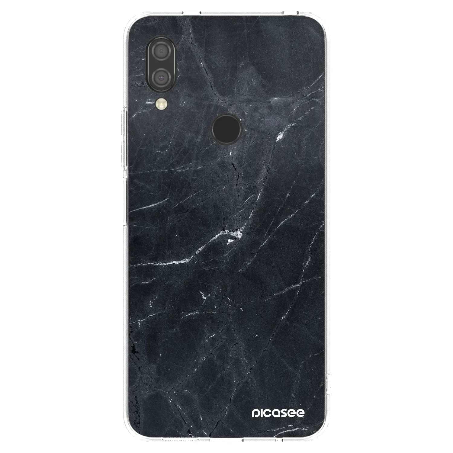 Picasee átlátszó szilikon tok az alábbi mobiltelefonokra Xiaomi Redmi 7 - Black marble