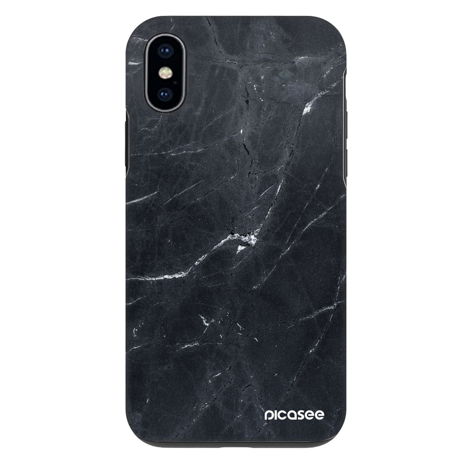 Picasee Fashion Case Apple iPhone X/XS - Black marble