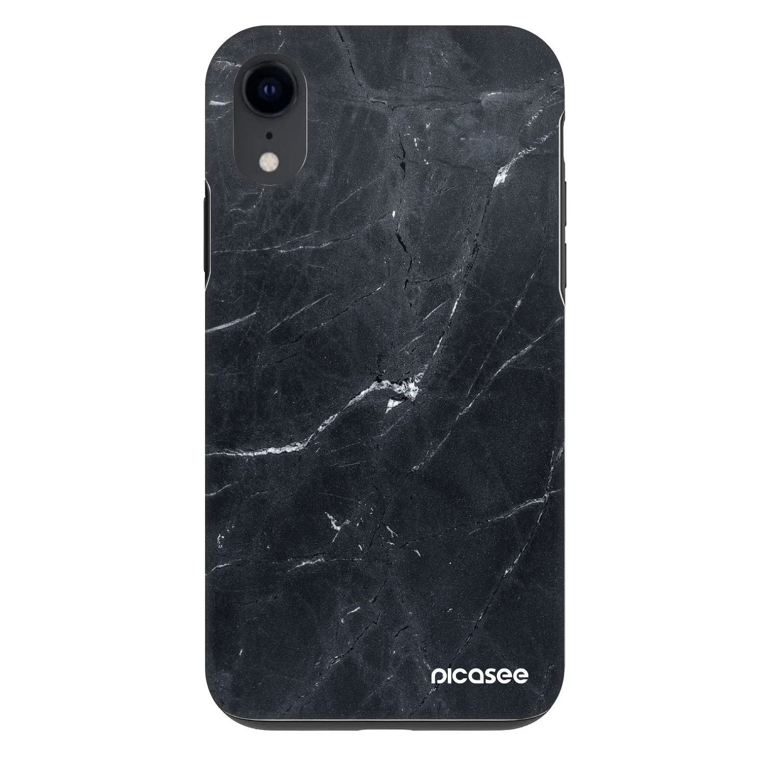 Picasee Fashion Case Apple iPhone XR - Black marble