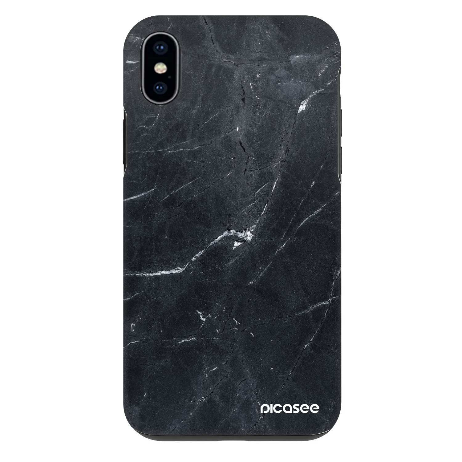 Picasee Fashion Case Apple iPhone XS Max - Black marble