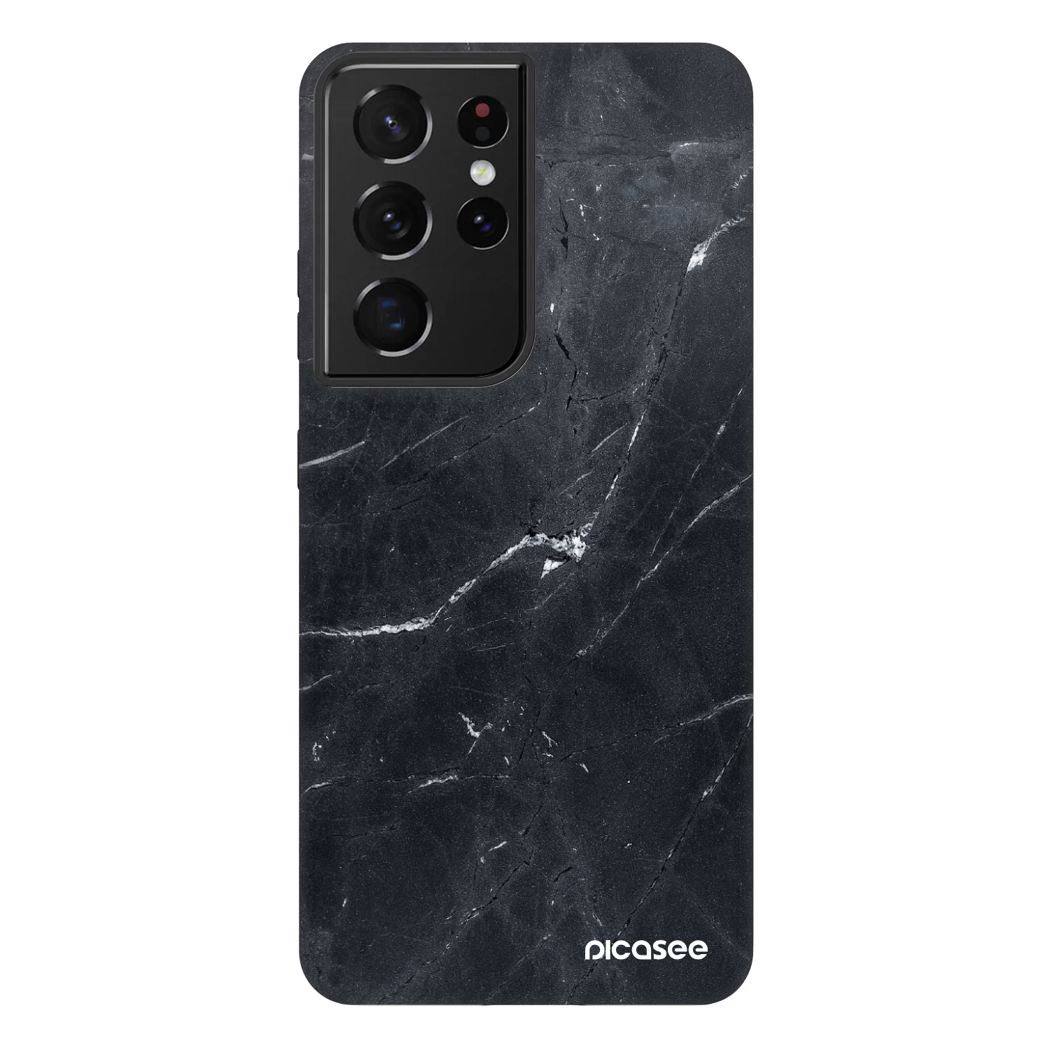 Picasee Fashion Case Samsung Galaxy S21 Ultra 5G G998B - Black marble