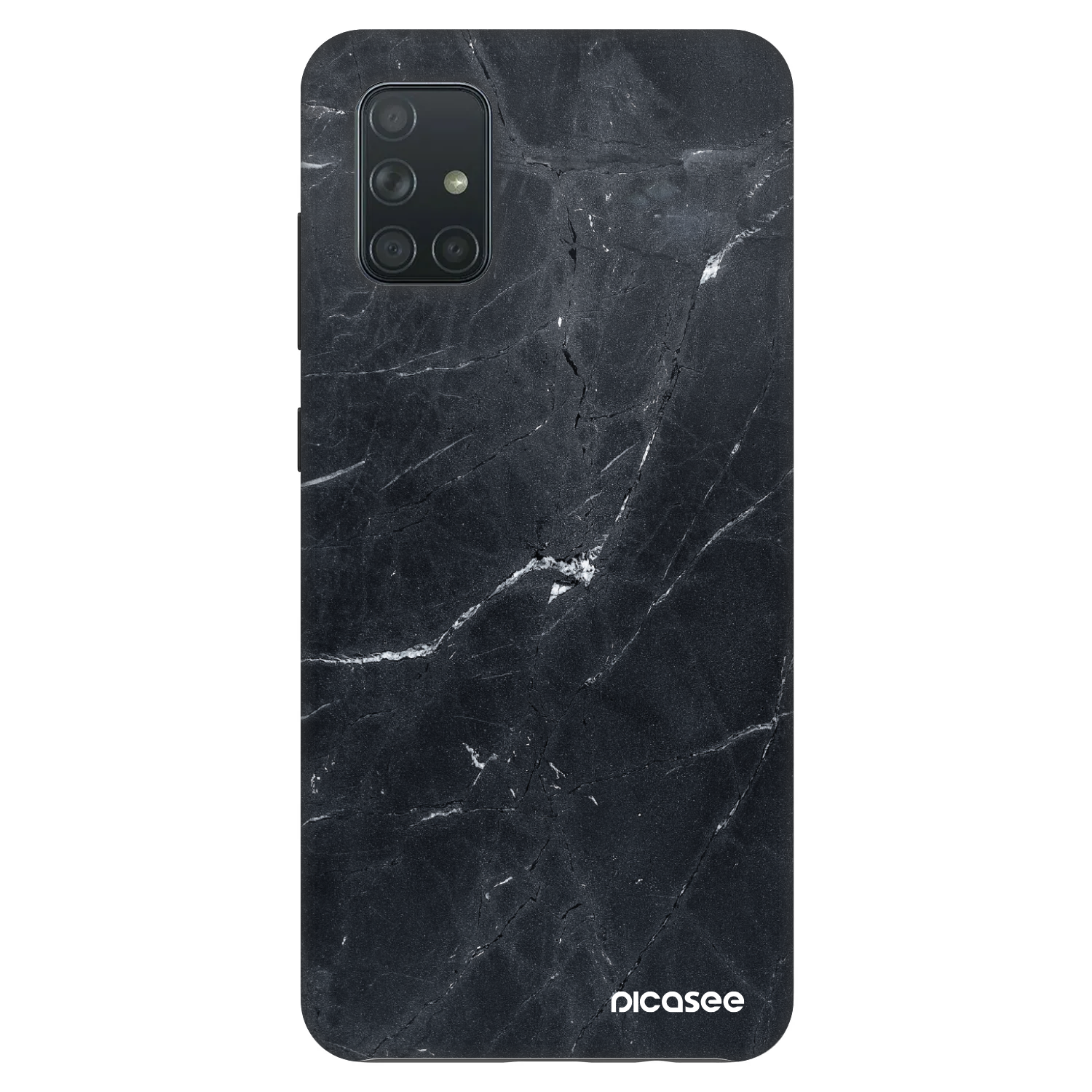 Picasee Fashion Case Samsung Galaxy A71 A715F - Black marble