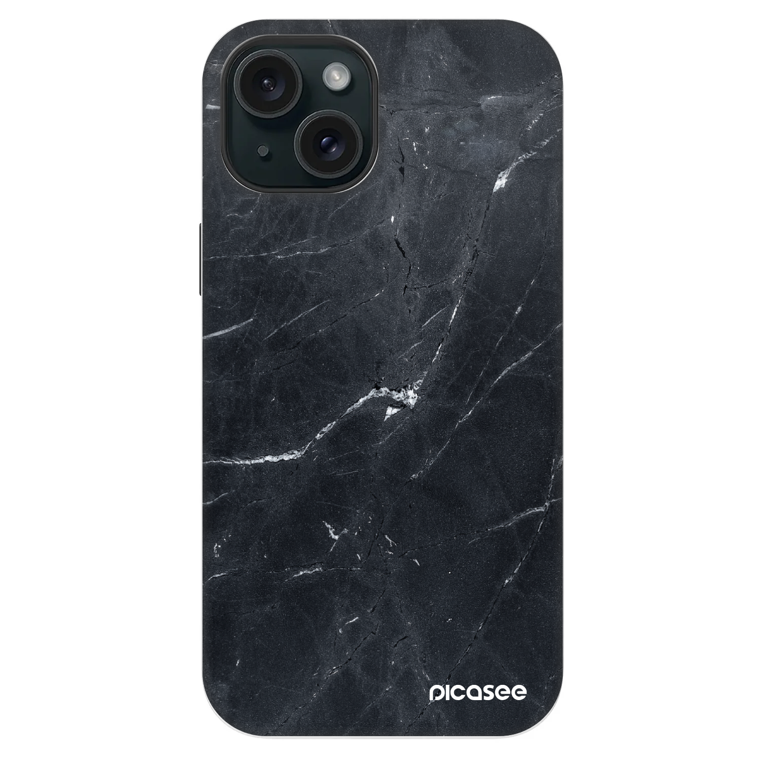 Picasee Fashion Case MagSafe Apple iPhone 14 - Black marble