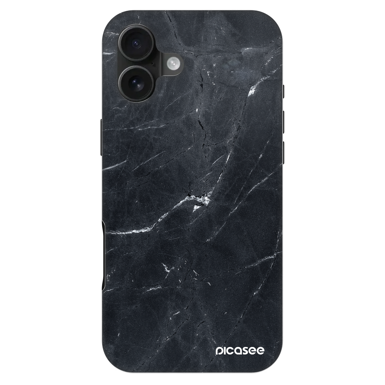 Picasee Fashion Case MagSafe Apple iPhone 16 Plus - Black marble