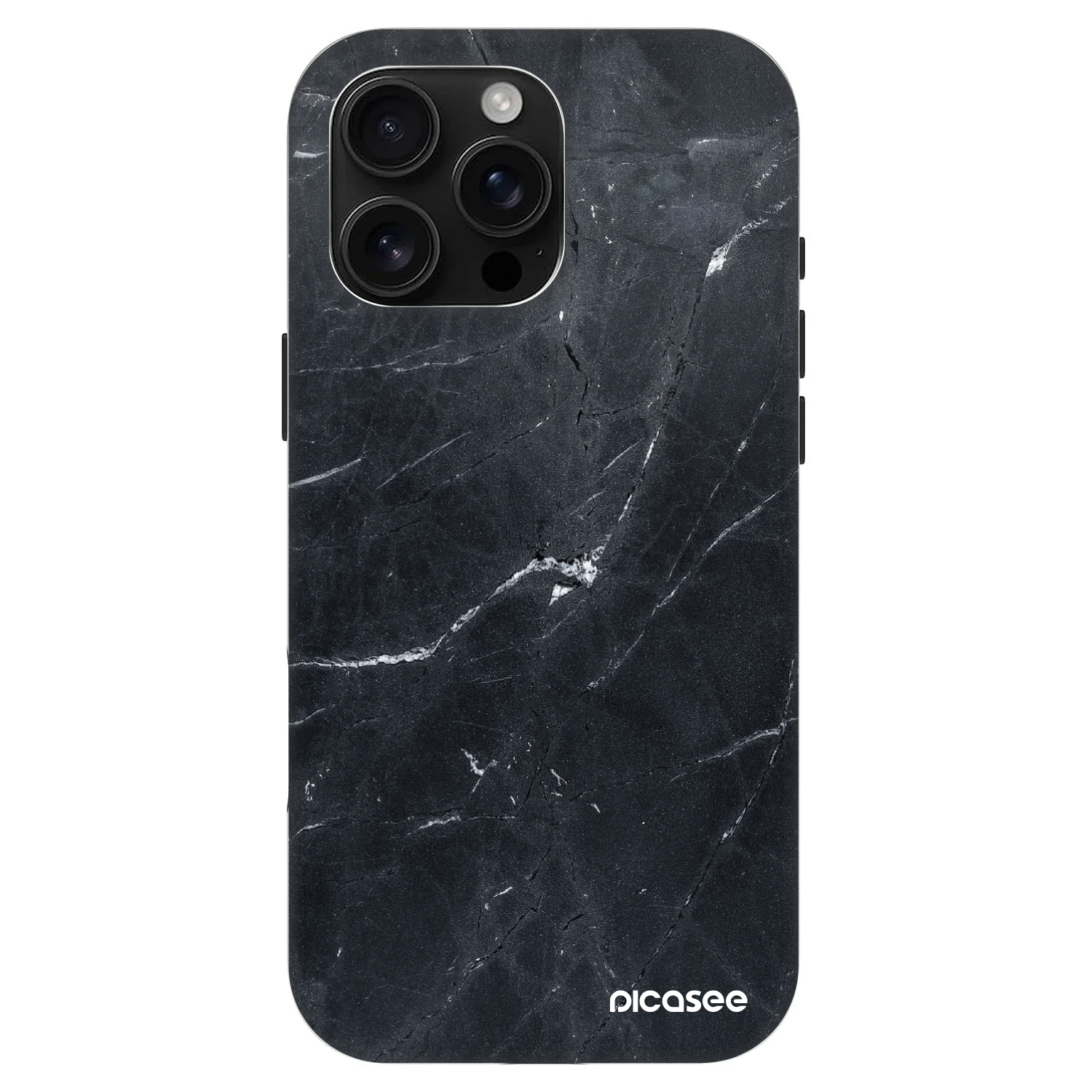 Picasee Fashion Case MagSafe Apple iPhone 16 Pro Max - Black marble