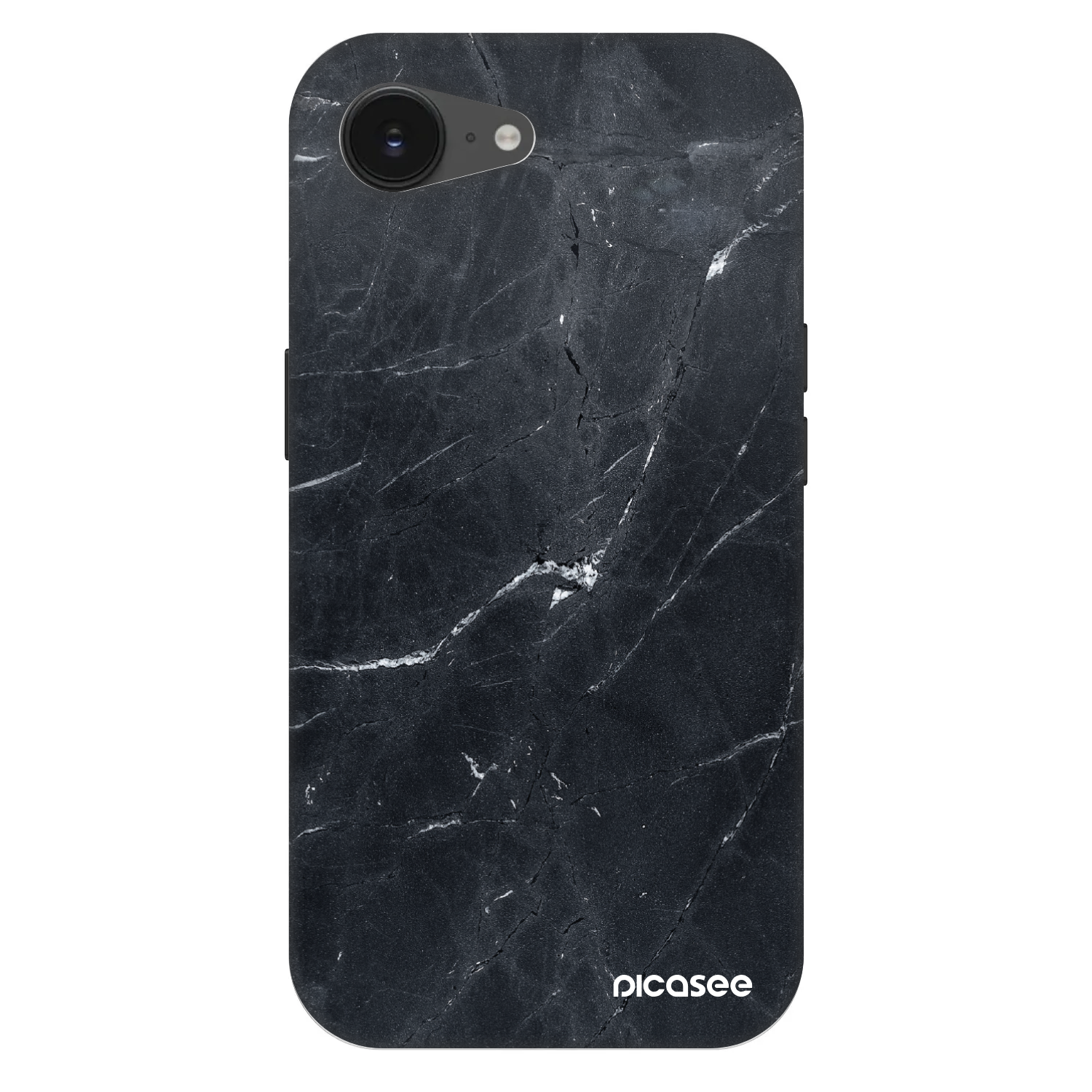 Picasee Fashion Case MagSafe Apple iPhone 16e - Black marble