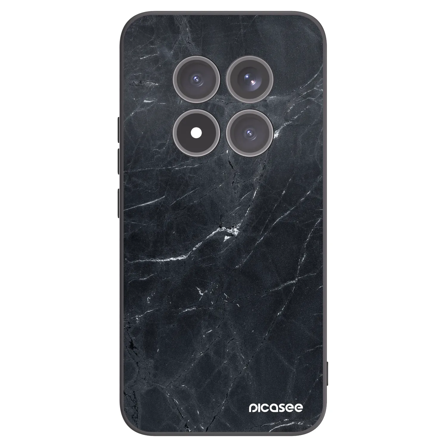 Picasee fekete szilikon tok az alábbi mobiltelefonokra Xiaomi Redmi Note 15 Pro+ - Black marble
