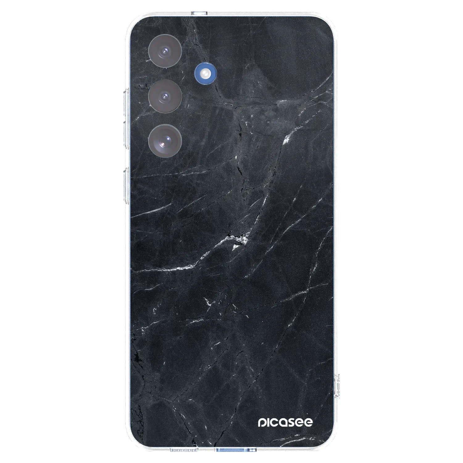 Picasee átlátszó szilikon tok az alábbi mobiltelefonokra Samsung Galaxy S25 FE 5G - Black marble
